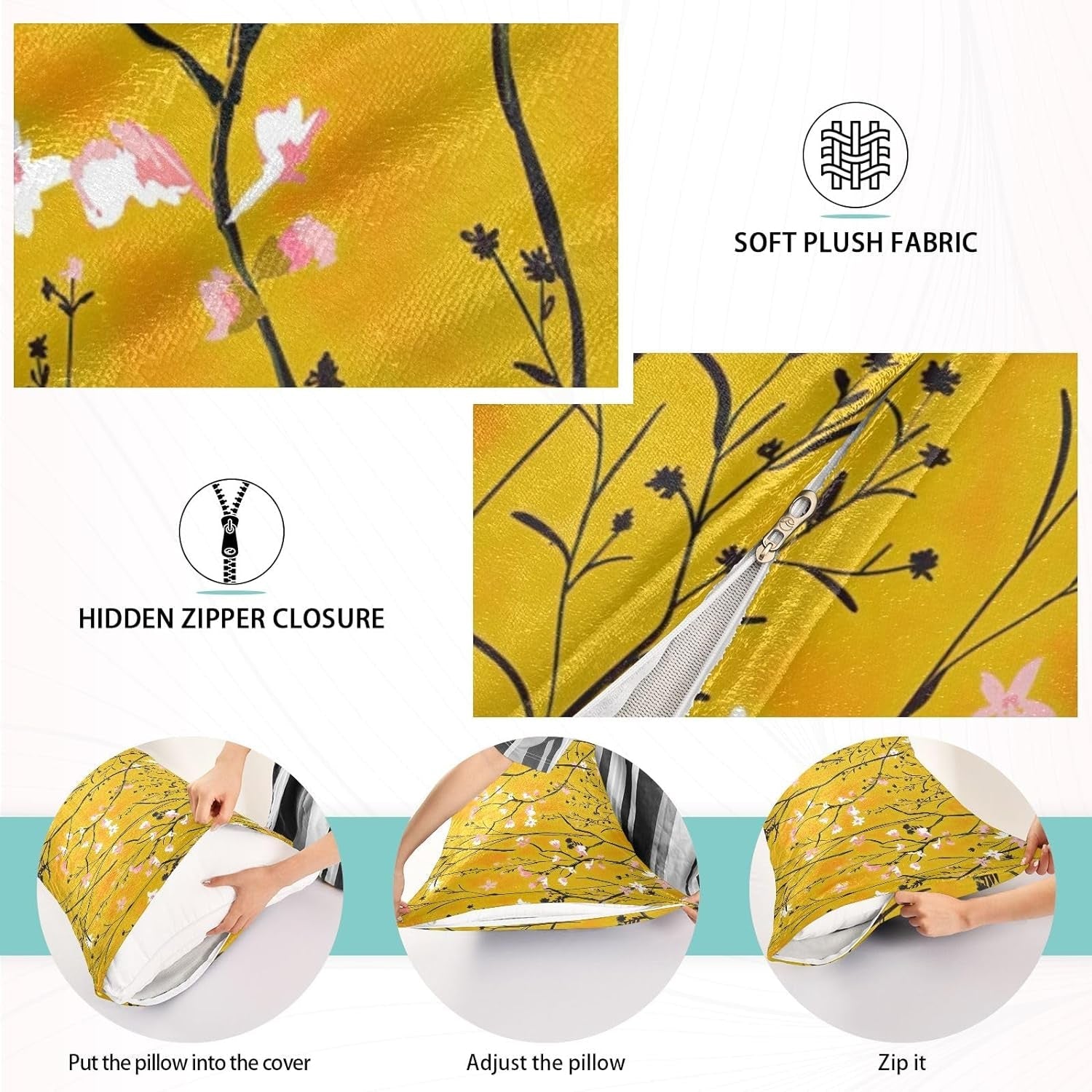 Pillows Covers (1 Pc / Mix Design & Color) - Springkart 