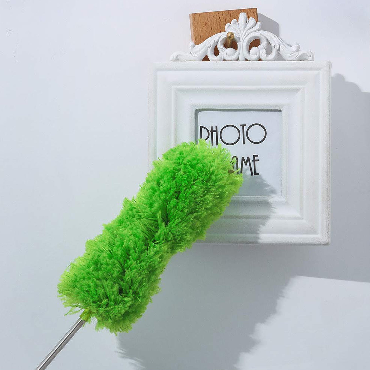 Adjustable Long Handle, Microfiber Duster for Cleaning, Microfiber Hand Duster Washable Microfiber Cleaning Tool Extendable Dusters for Cleaning Office, Car, Computer, Air Condition, Washable Duster - Springkart 