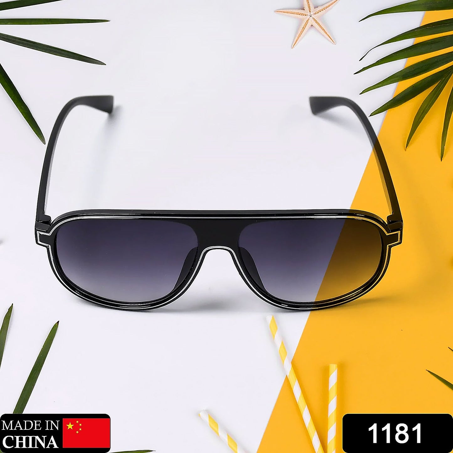 Fashion Sunglasses - Full Rim Wayfarer, Polarized, 100% UV Protected, Stylish and Branded for Men - Springkart 