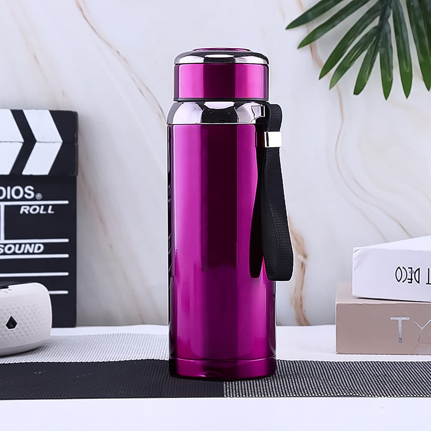 Double Walled Insulated Hot and Cold Water / Tea / Coffee Thermal Bottles (600 ML / Mix Color) - Springkart 
