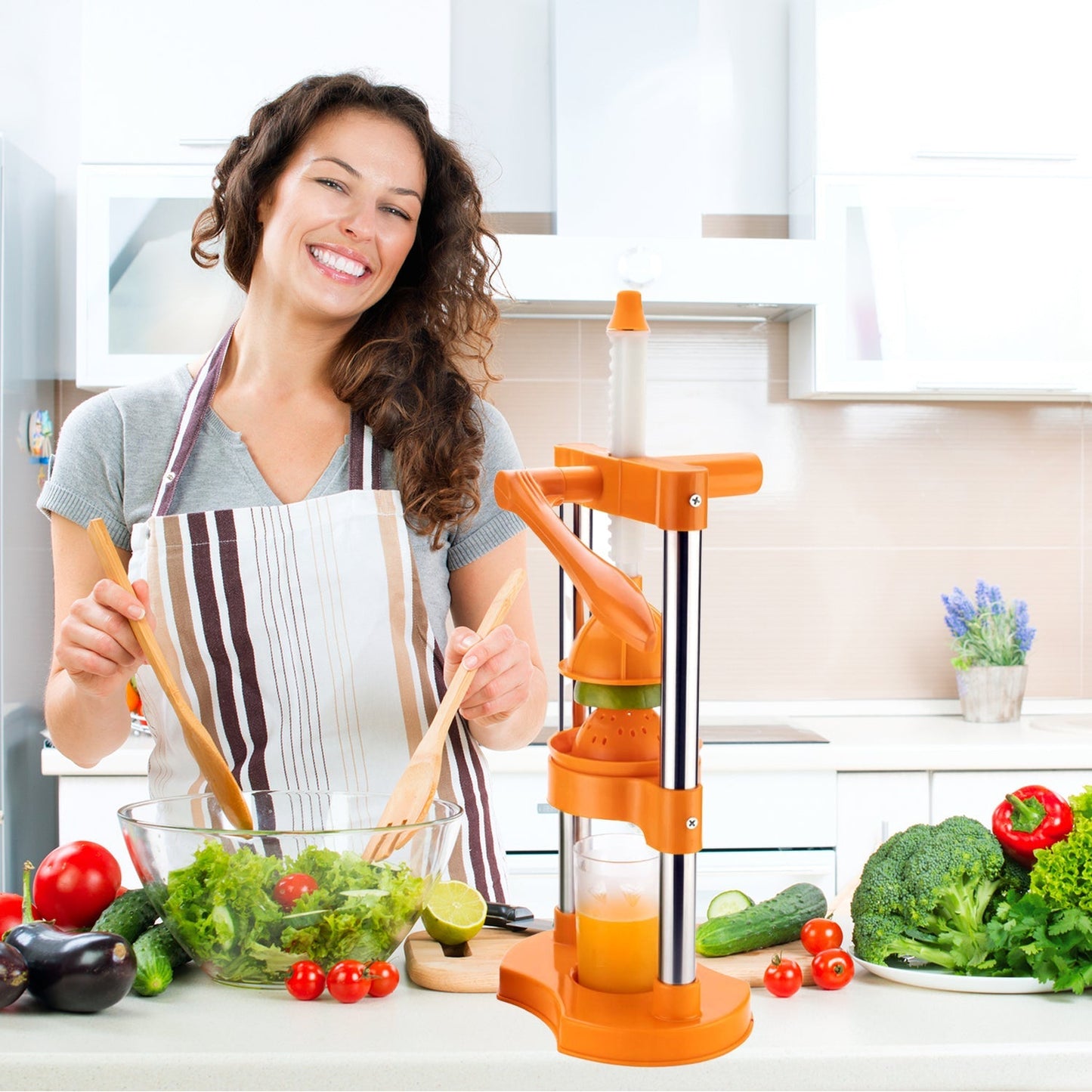 Manual Hand Pressure Juicer for Fruits & Veg - Springkart 