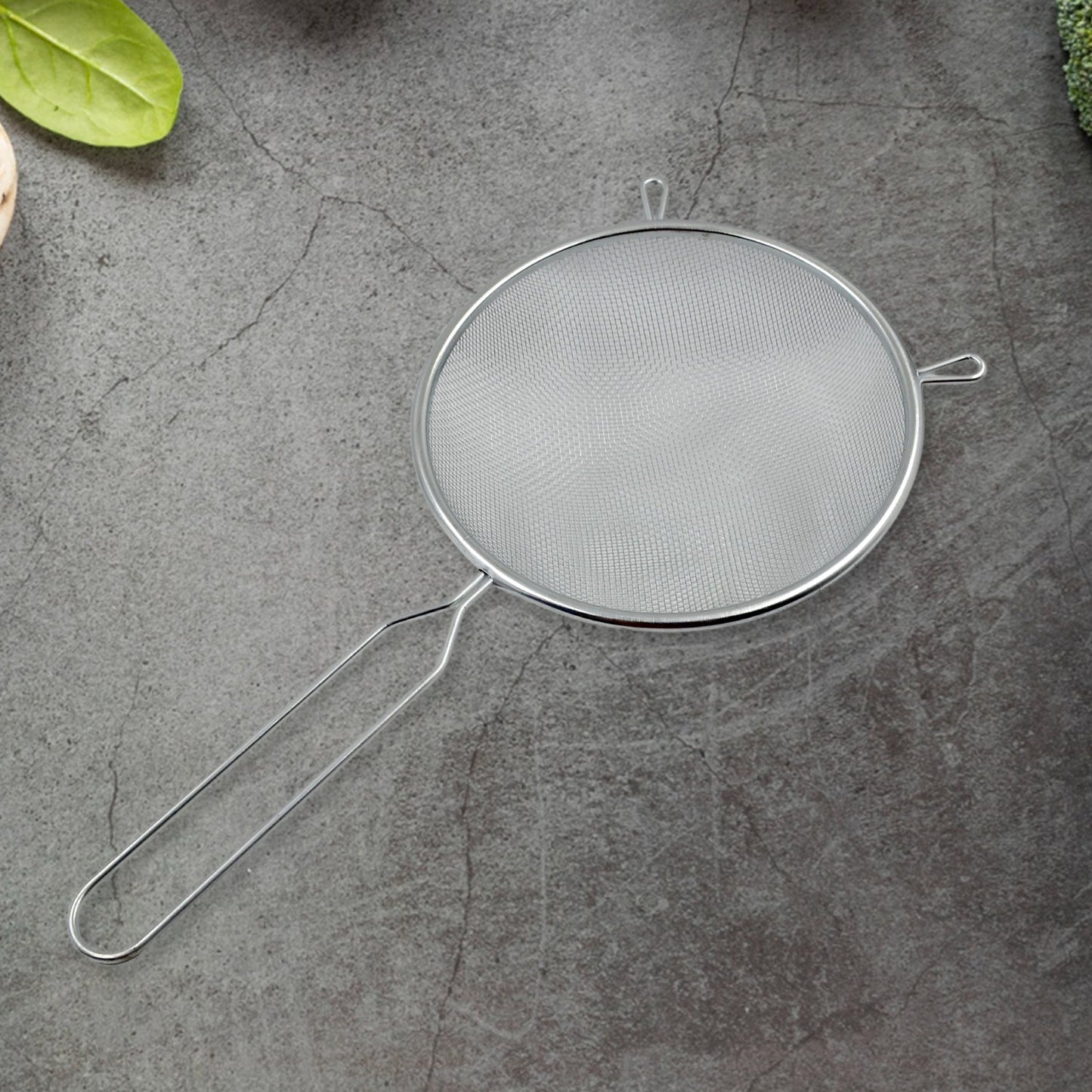 Big Mesh Strainer With Handle Stainless Steel Oil Straine, Mesh Sieve Strainer(1 Pc) - Springkart 