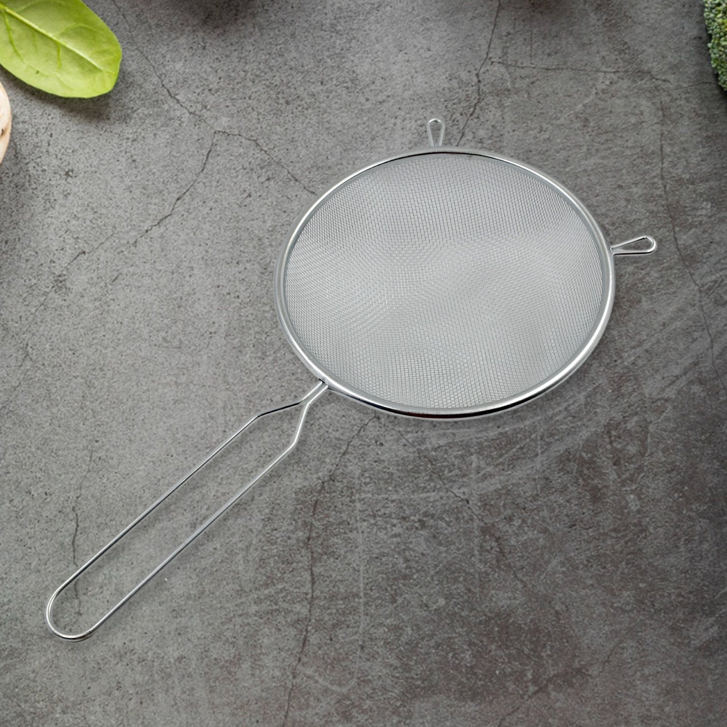 Big Mesh Strainer With Handle Stainless Steel Oil Straine, Mesh Sieve Strainer(1 Pc) - Springkart 