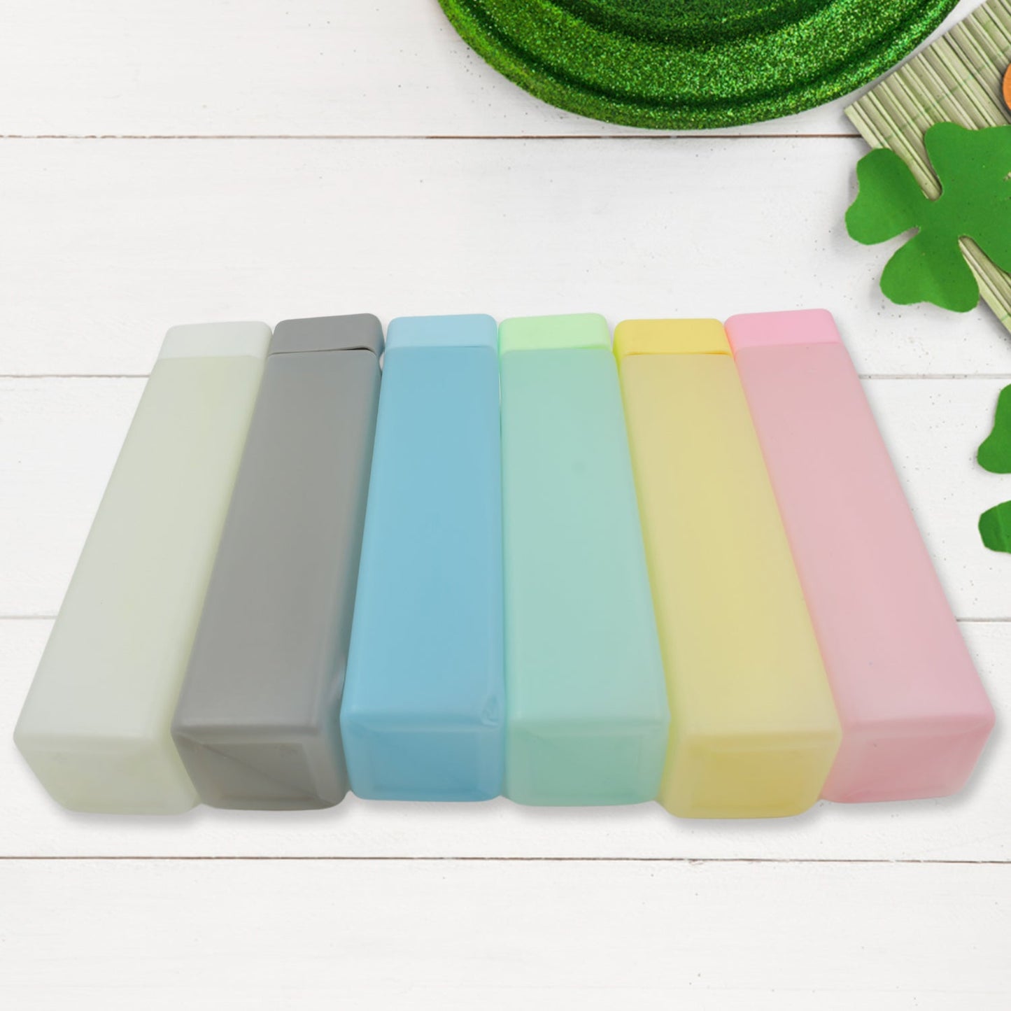 Large Capacity Plastic Water Bottle | Set of 6 | Square Water Bottle (940ml each) - Springkart 