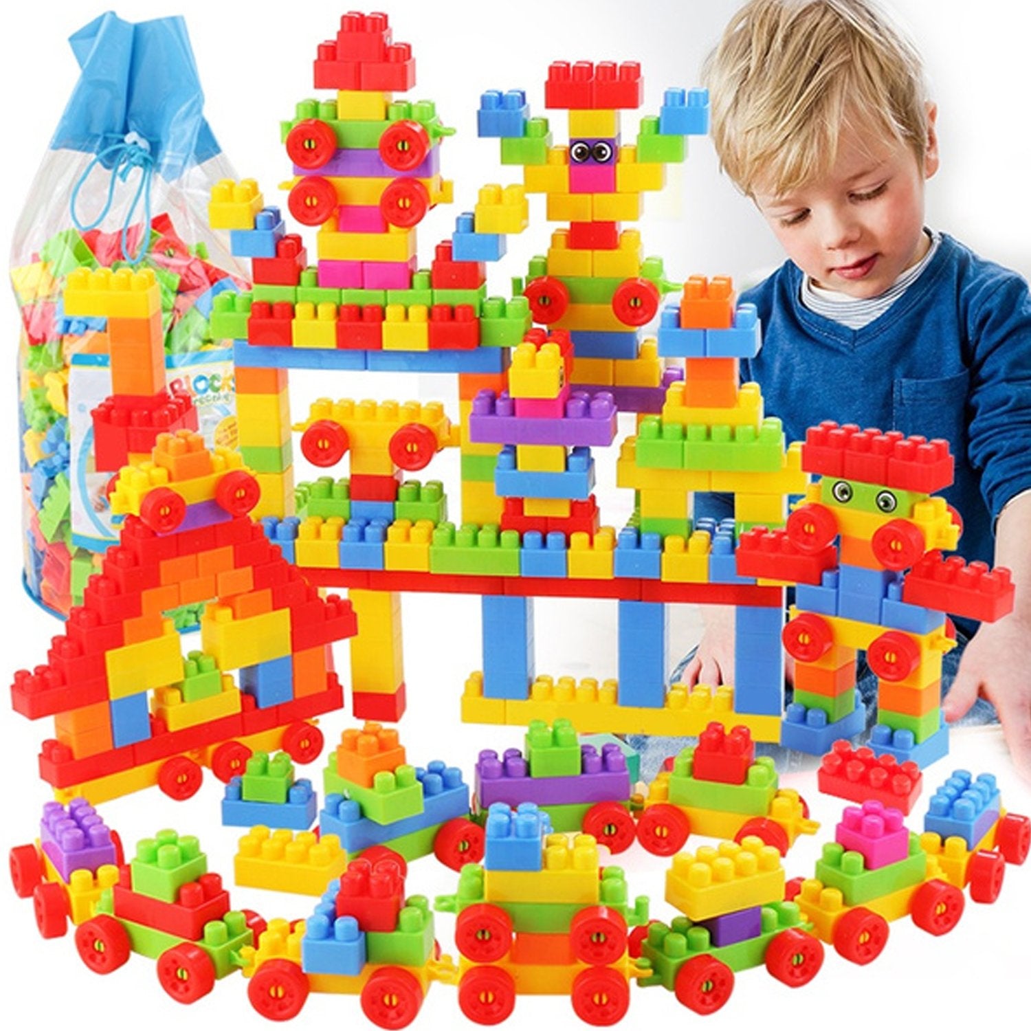 Blocks for Kids House Construction Building - Springkart 
