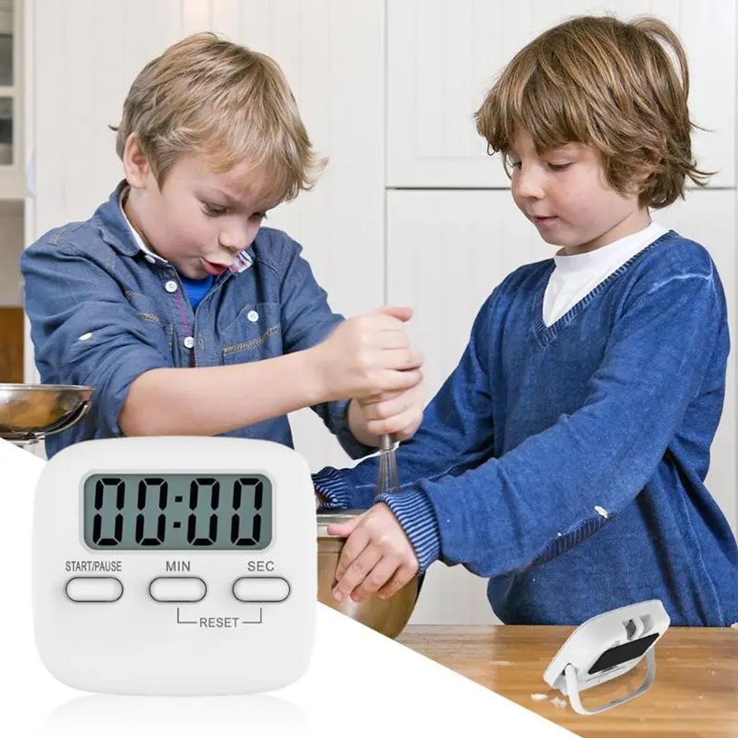 Digital Kitchen Timer with Alarm | Stop Watch Timer for Kitchen | Kitchen Timer with Magnetic Stand |Timer Clock for Study - Springkart 