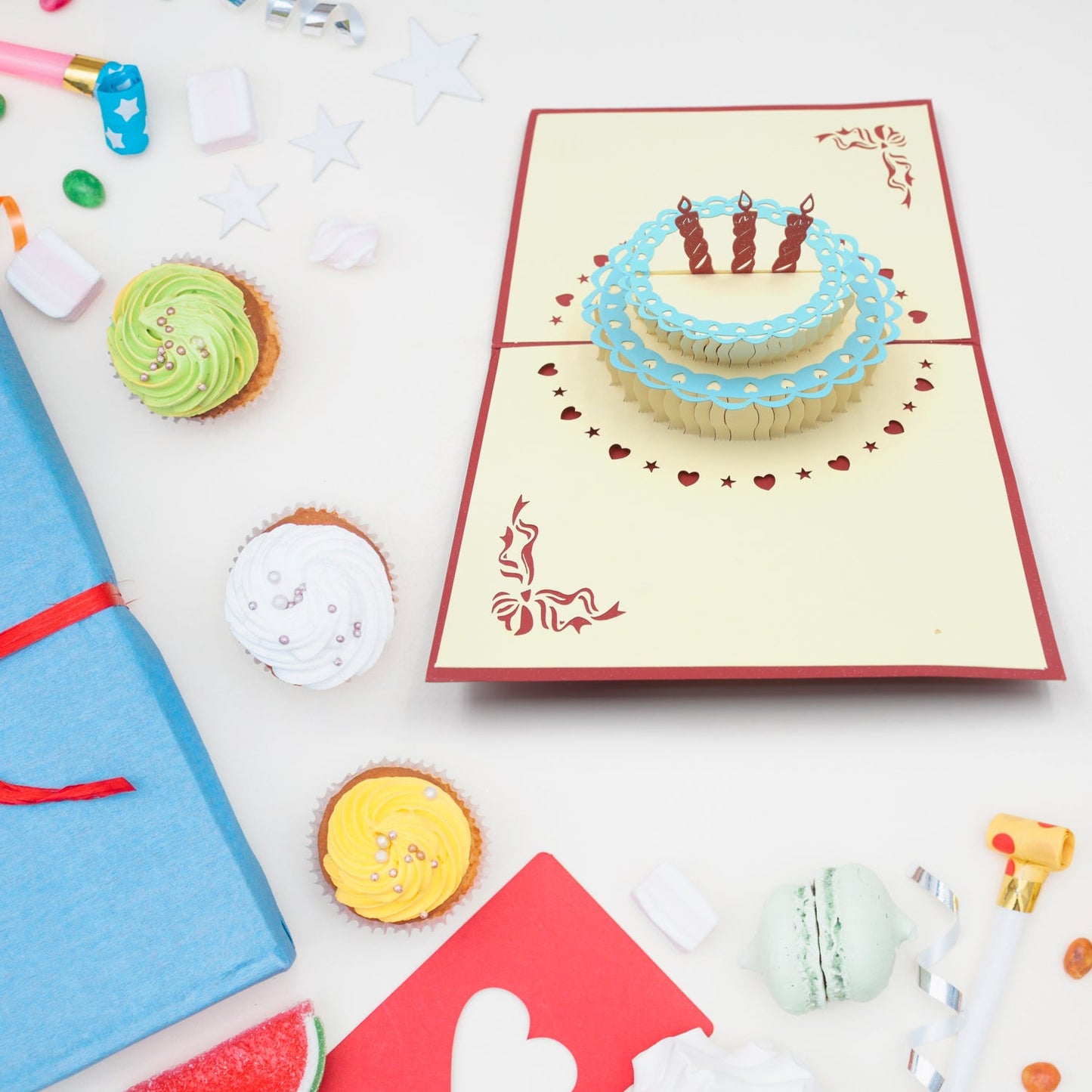 Unique 3D Pop-Up Wishing Card (Birthday): 1 Pc - Springkart 