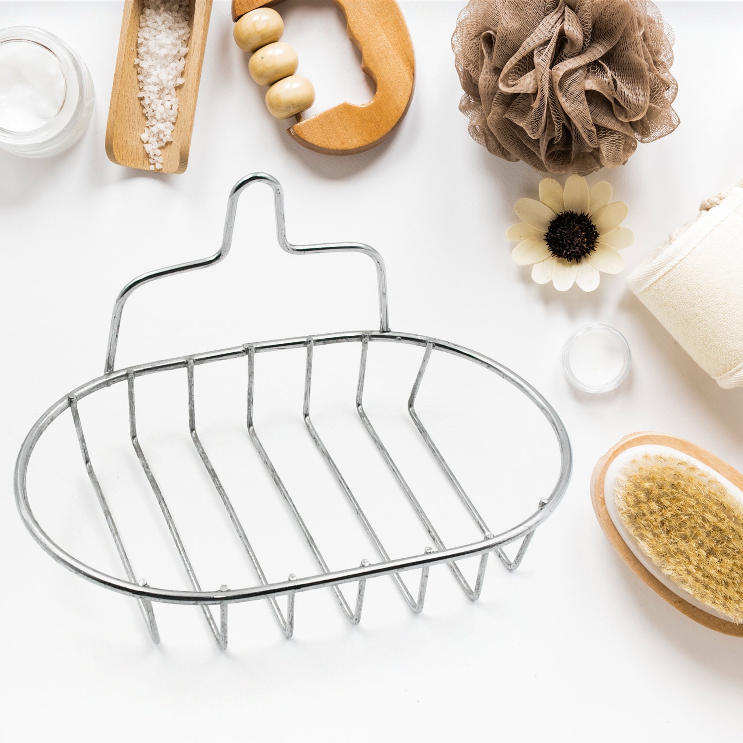 Kitchen, Bathroom Stainless Steel, Soap Dish Holder Wall Hanging Soap Storage Rack  - Springkart 