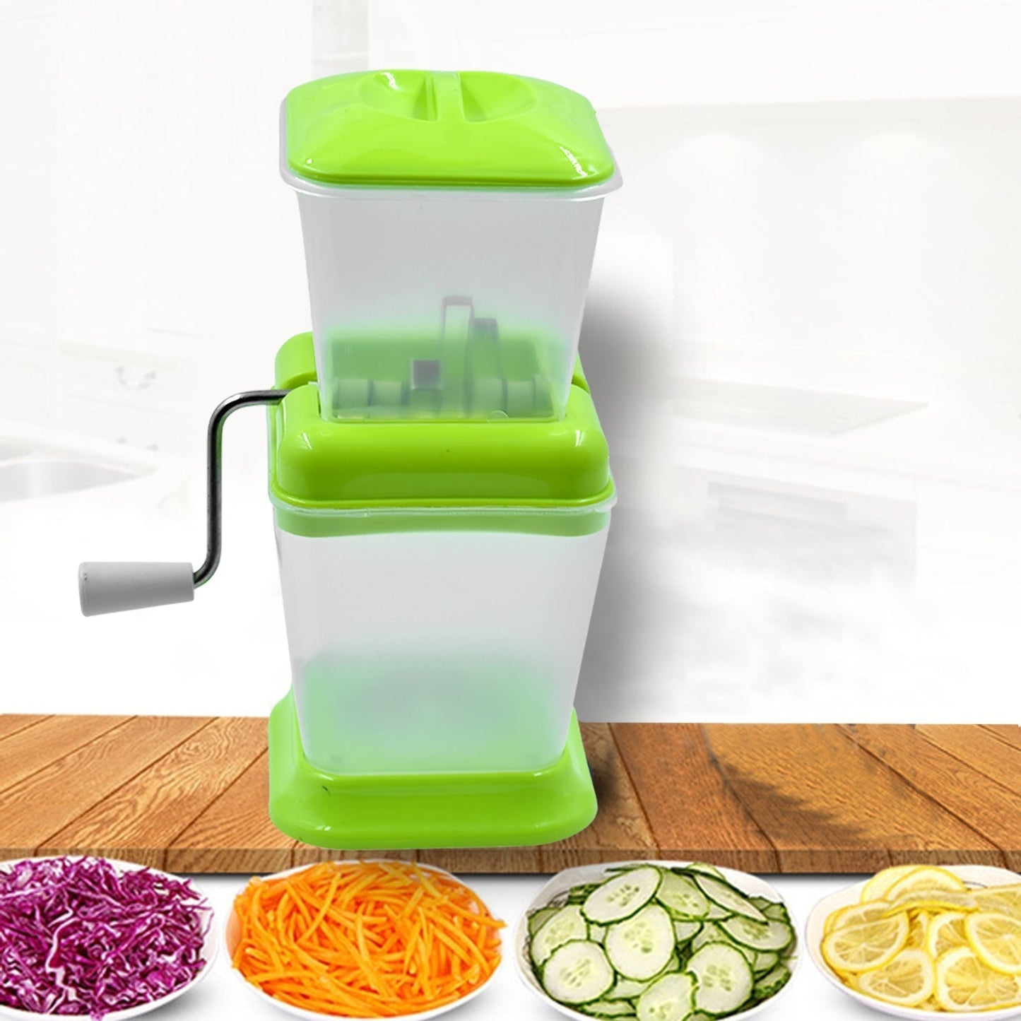 Small Onion Chopper & Vegetable Chopper Quick Cutter with Rotating Blade - Springkart 