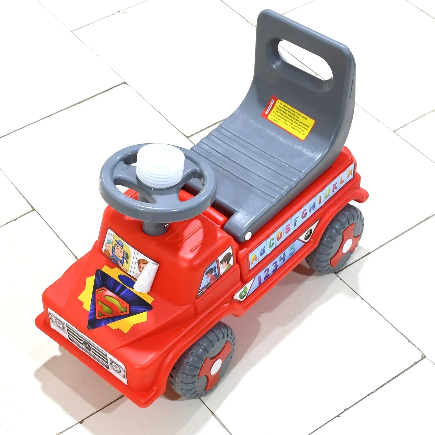 Baby Ride on Push Car for Kids | Kids Baby Big Car Ride on Toy with Backrest Musical Horn For Children Kids Toy Ride-on, Truck, Etc Suitable for Kids Boys / Girls | Ride on Baby Car for Kids to Drive Boys, Girls - Springkart 
