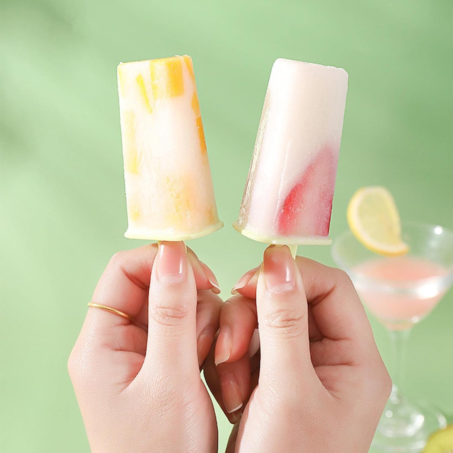 Ice Cream Candy Molds With Sticks Easy Release Summer Party Supplies Popsicles Candy Molds (8 Candy Mold Maker) - Springkart 