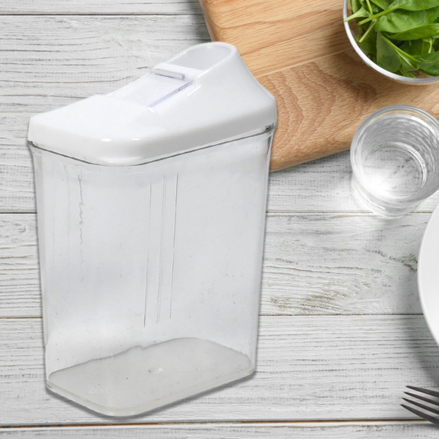 Kitchen Storage Jars & Container Set 3pc , Transparent Jar Set For home & Kitchen Use - Springkart 