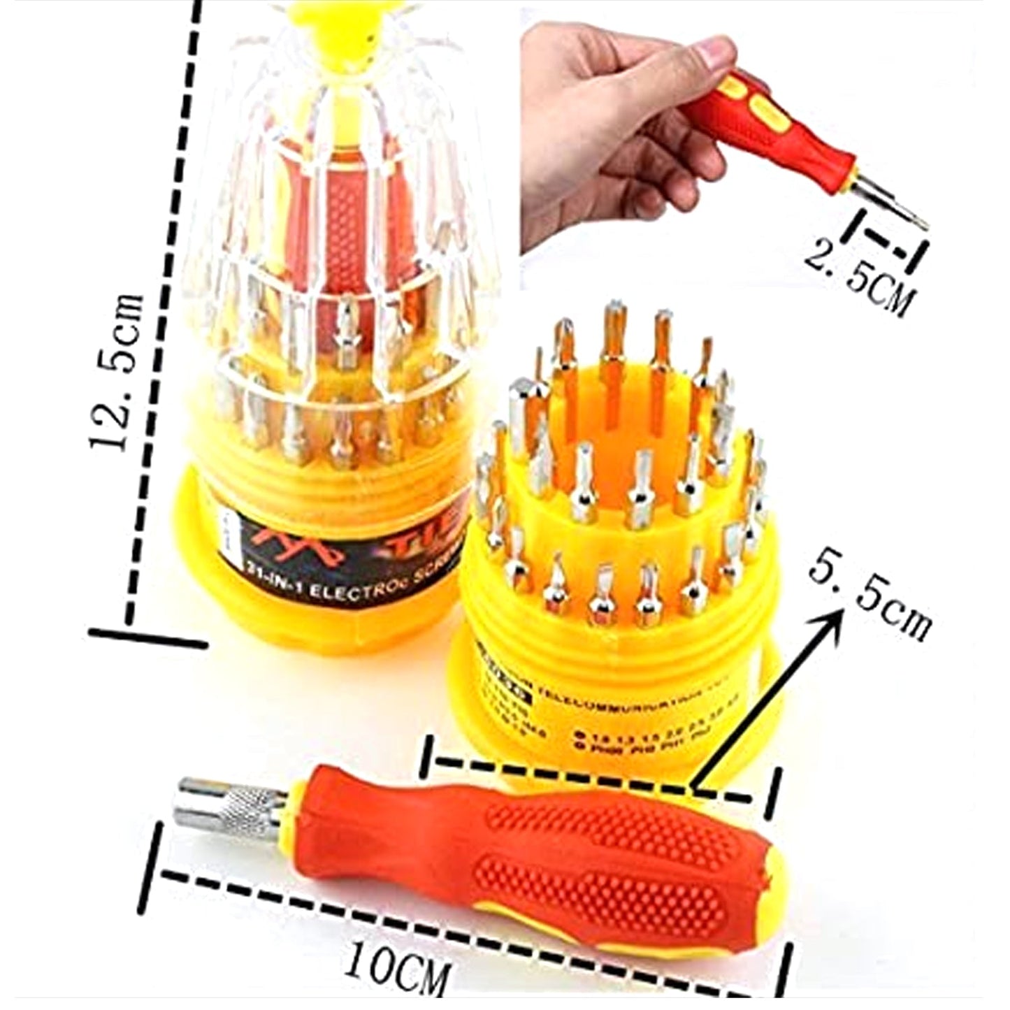 Magnetic 31 in 1 Repairing ScrewDriver Tool Set Kit - Springkart 
