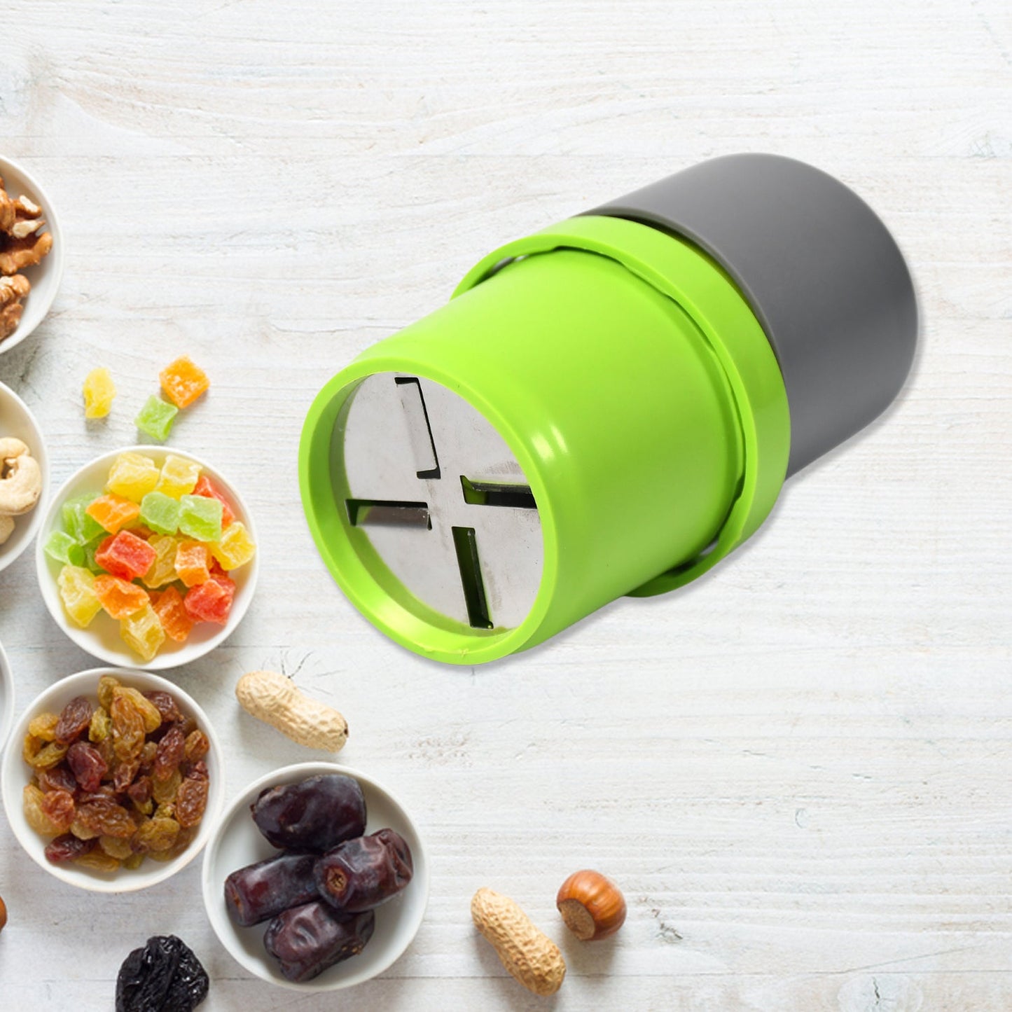 Plastic Dry Fruit and Paper Mill Grinder Slicer - 3-in-1 Blade for Chocolate and Butter, Standard, Multicolor - Springkart 