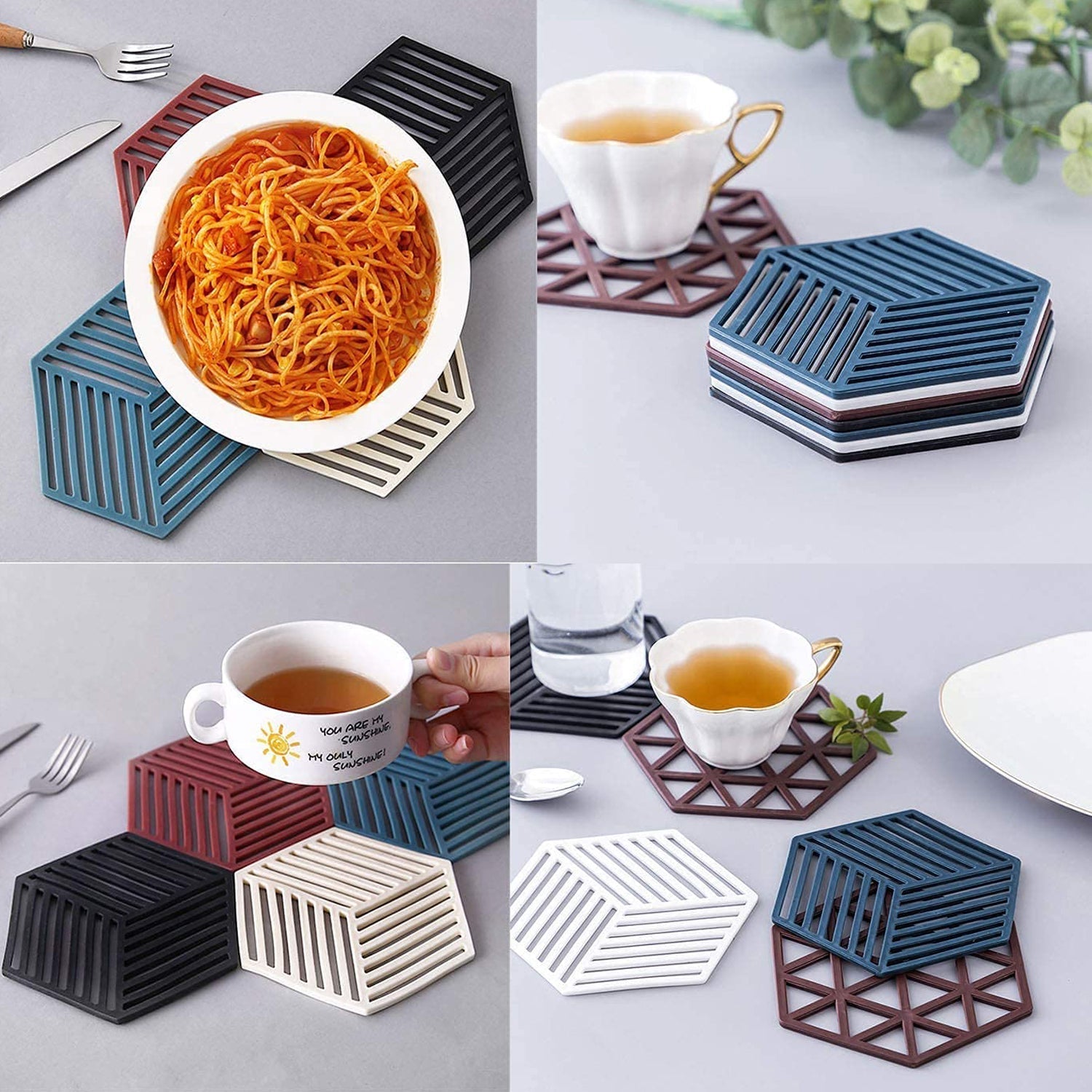 Dining Table mat Heat Insulation pad Nordic Heat-Resistant Anti-Scald mats Household Kitchen Pot mats Coasters ( 1 pcs ) - Springkart 