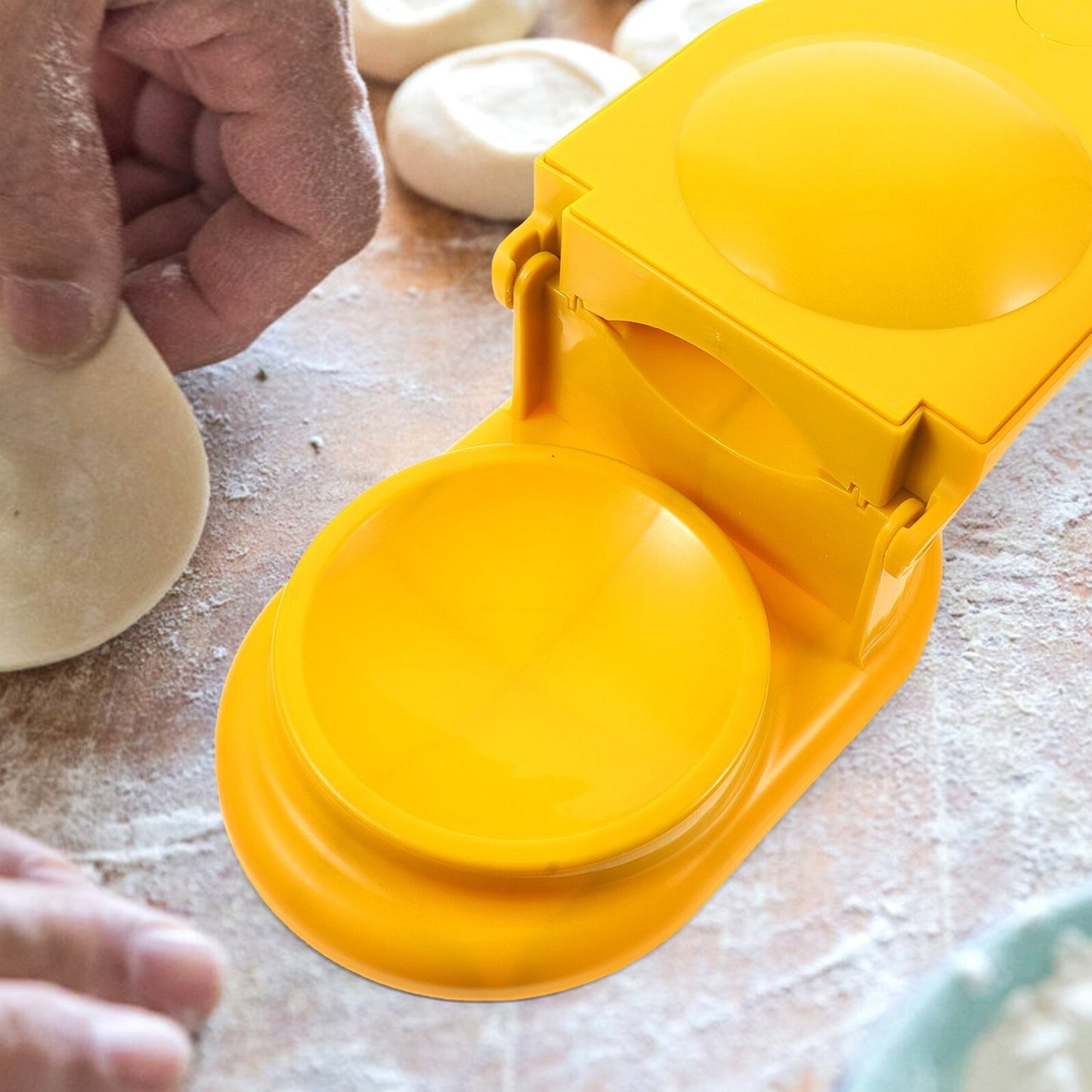 DUMPLING SKIN PRESS MOULD FOR GUJIYA , GHUGHRA , MOMOS MAKING, 2 IN 1 DUMPLING MAKER MOULD MACHINE, KITCHEN DUMPLING MAKING TOOL - Springkart 