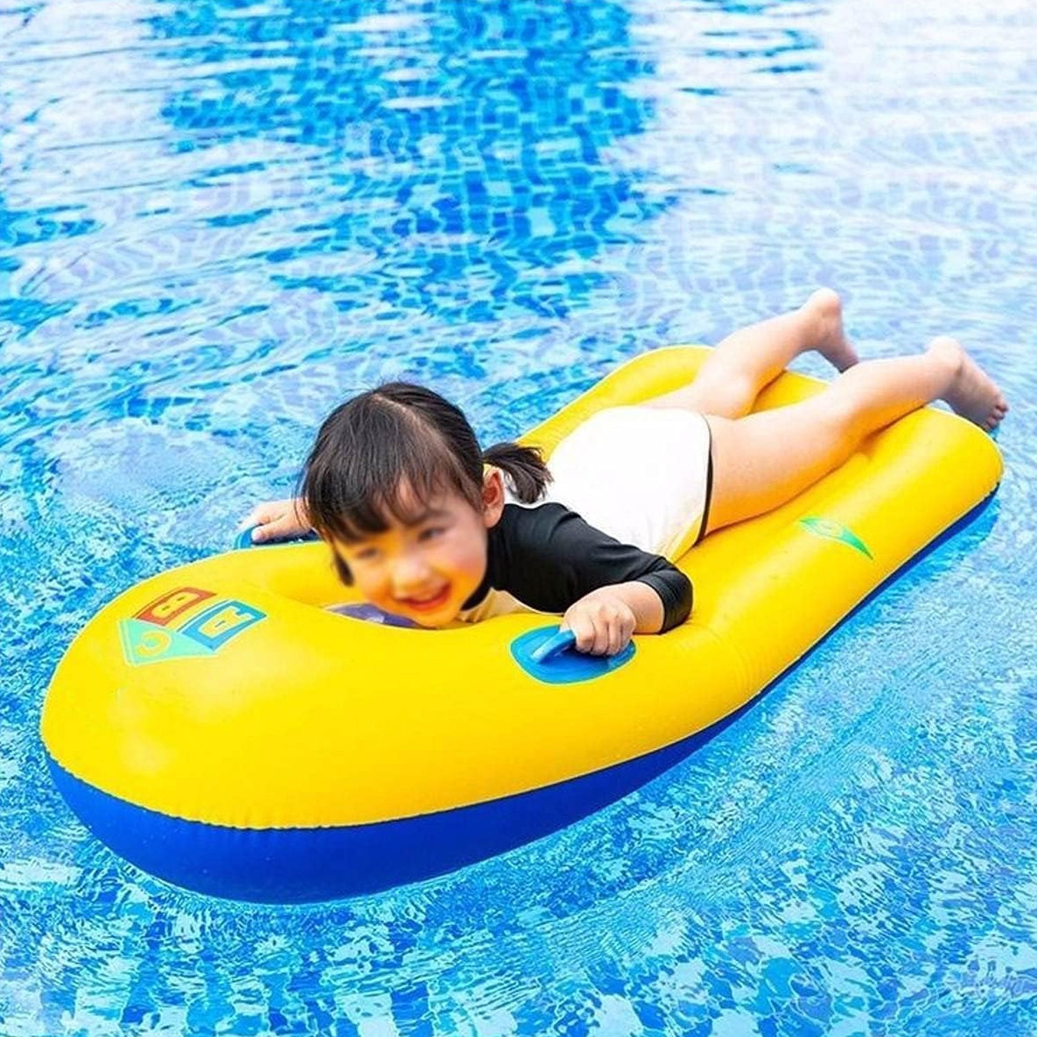 Inflatable Surfboard for Kids, Inflatable Bodyboard for Children with Handles, Portable Surfboard for Children, Outdoor Pool, Beach Floating Mat Pad Water Fun - Springkart 