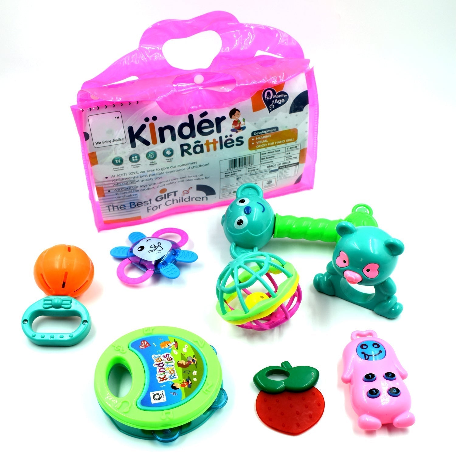 AT37 Rattles Baby Toy and game for kids for playing and enjoying purposes. - Springkart 