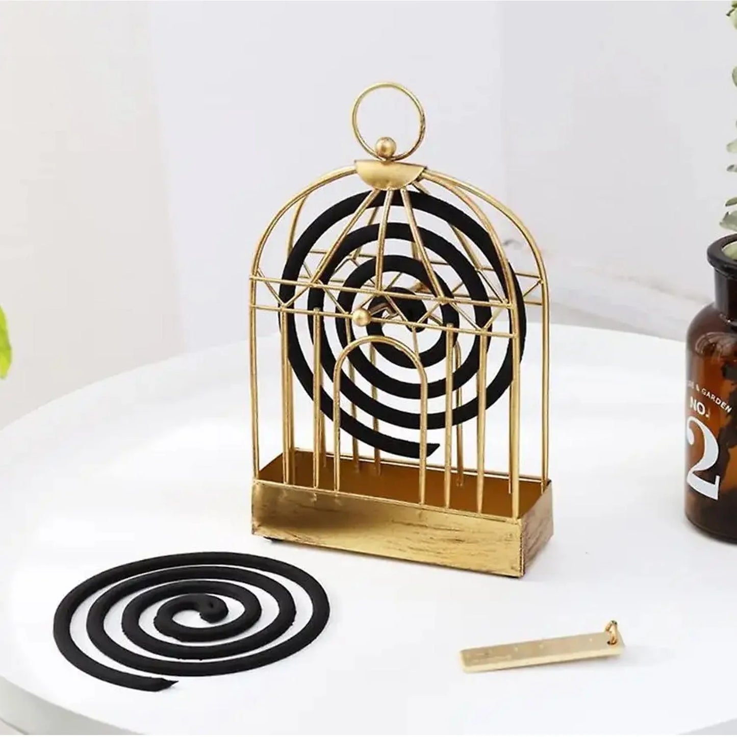 Mosquito Coil Holder, Vintage Style Durable Household Mosquito coil Stand for Office Home