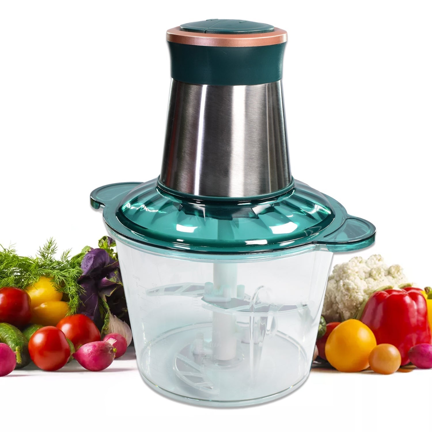 Stainless Steel Electric Meat Grinders with Bowl for Food Chopping Meat & Vegetable. - Springkart 
