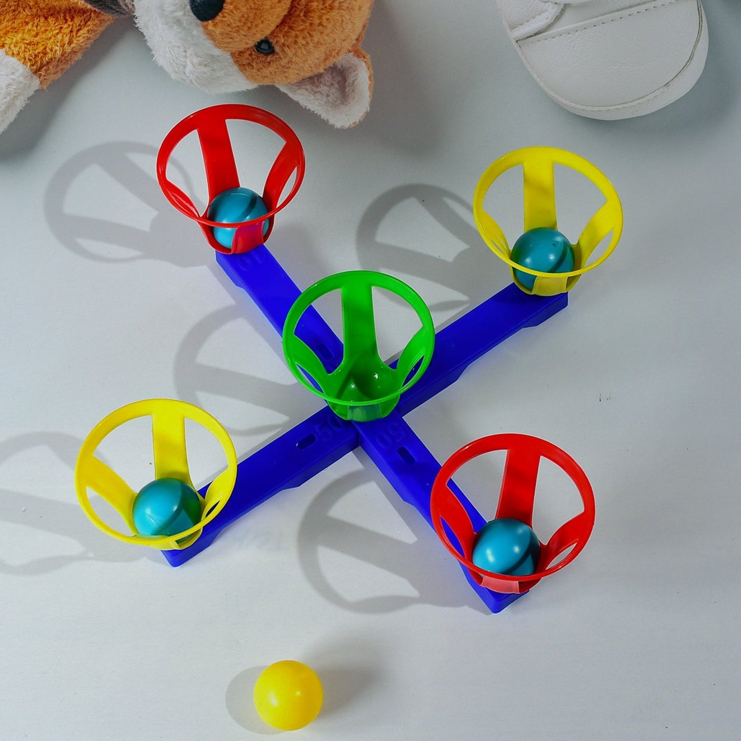 Baskets and balls fun toy for kids with 5 basket and 5 balls. - Springkart 