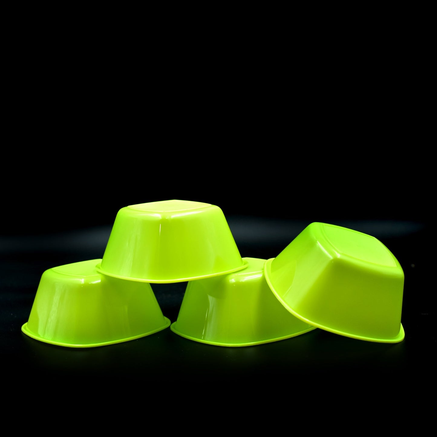 Square Plastic Bowl For Serving Food (Pack of 4) - Springkart 