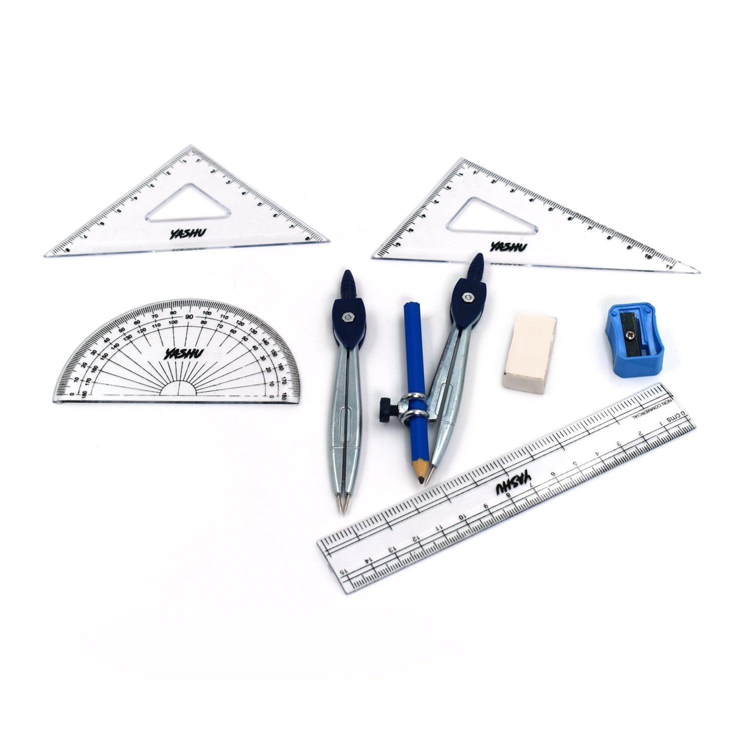 Geometry Box 10 Pc For Students Of Schools And Colleges Especially Used During The Time Of Study And Learning Etc. - Springkart 