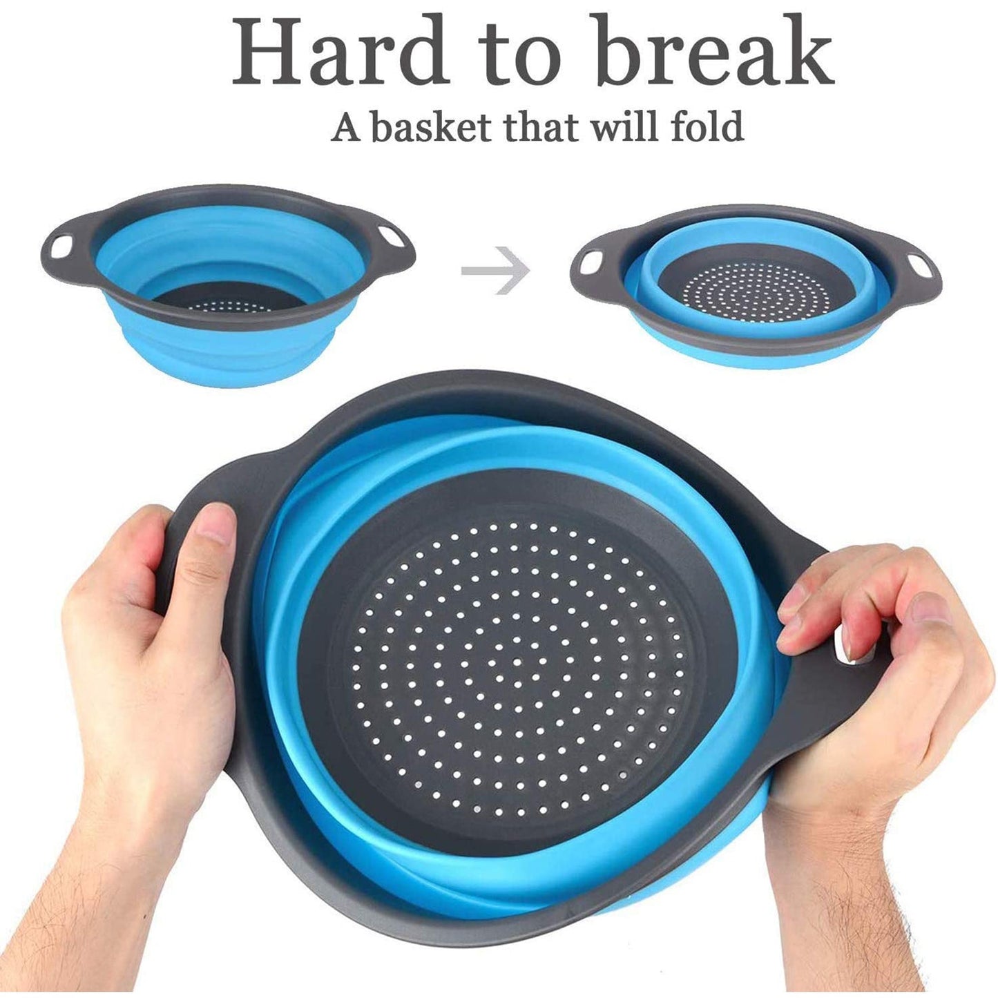 Round Sili Strain used in all kinds of household and official kitchen purposes as a Foldable utensil. - Springkart 