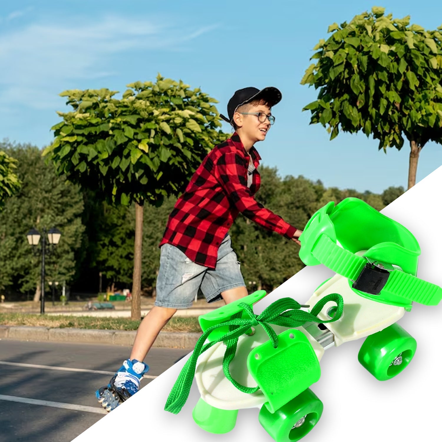 Roller Skates for Kids, Very Adjustable & Comfortable to Use / Roller Skate, Skating / (Pair of 1)  - Springkart 