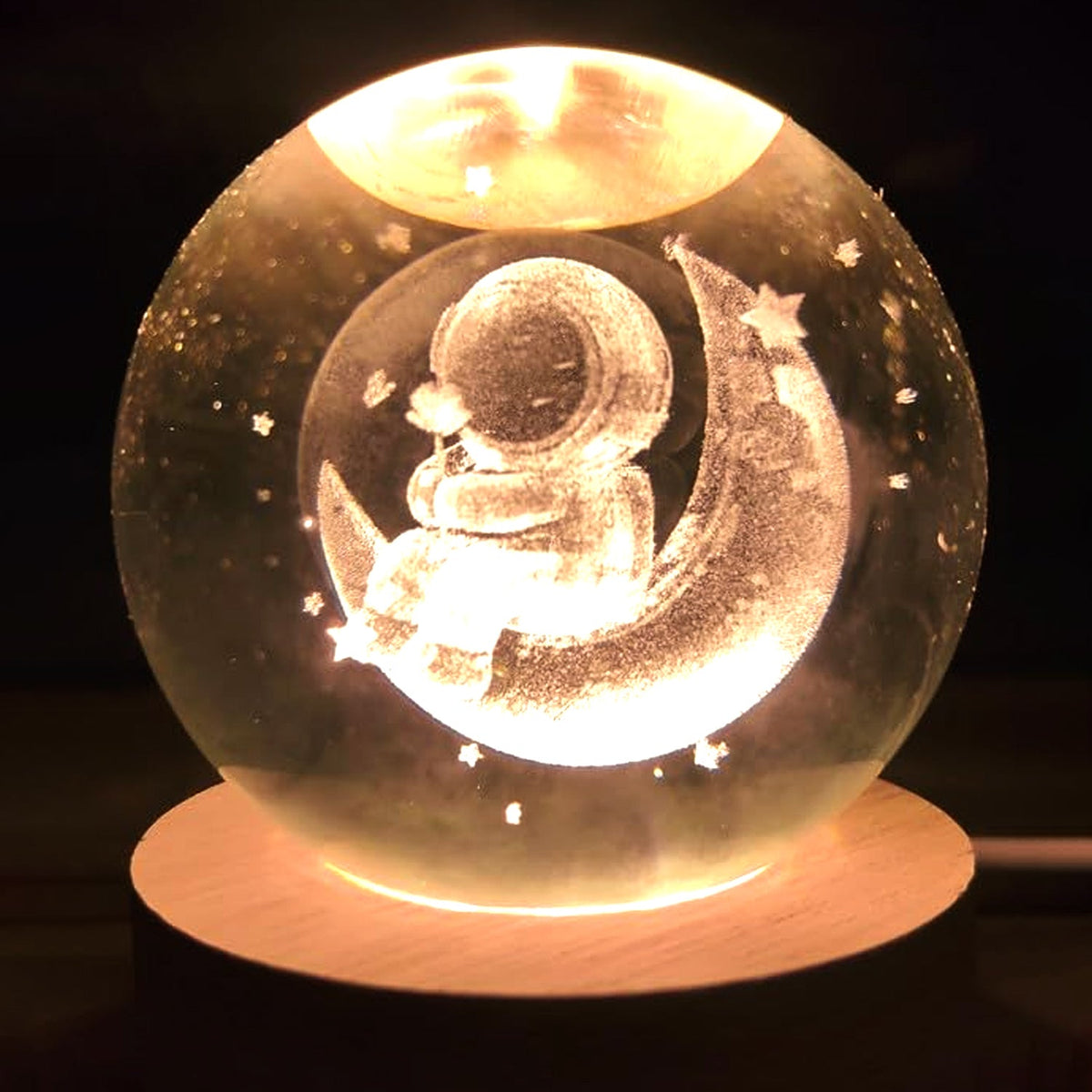 Astronaut Ball Night Light Lamp Decorative Lamp For Living Room Decor (1 Pc) - Springkart 