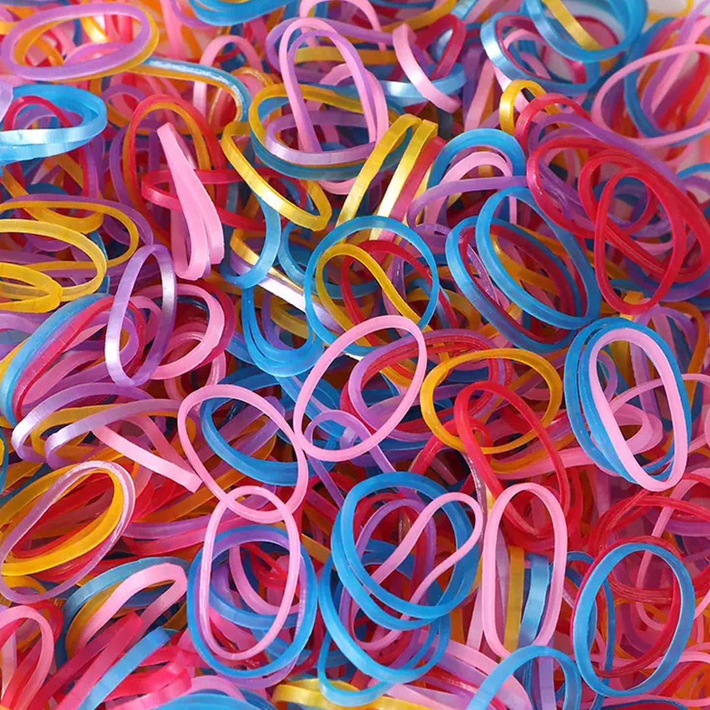 Multicolor Rubber Bands (Elastic & Reusable, Office & Home) - Springkart 
