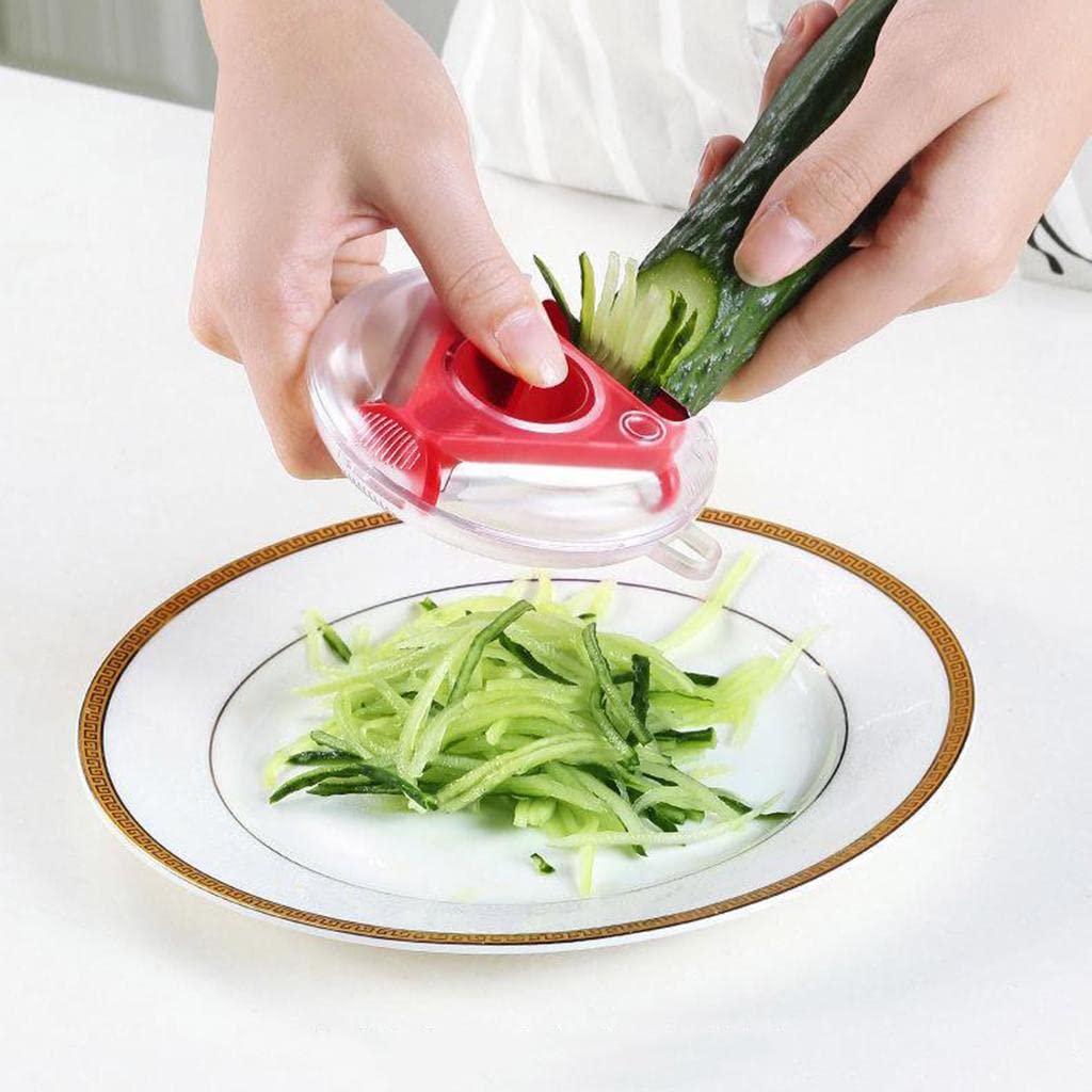 3 in 1 Multi Function Three Use Rotary Hanging Round Planer Peeler and Cutter Vegetable Slicer Kitchen Tools Kitchen Gadgets - Springkart 
