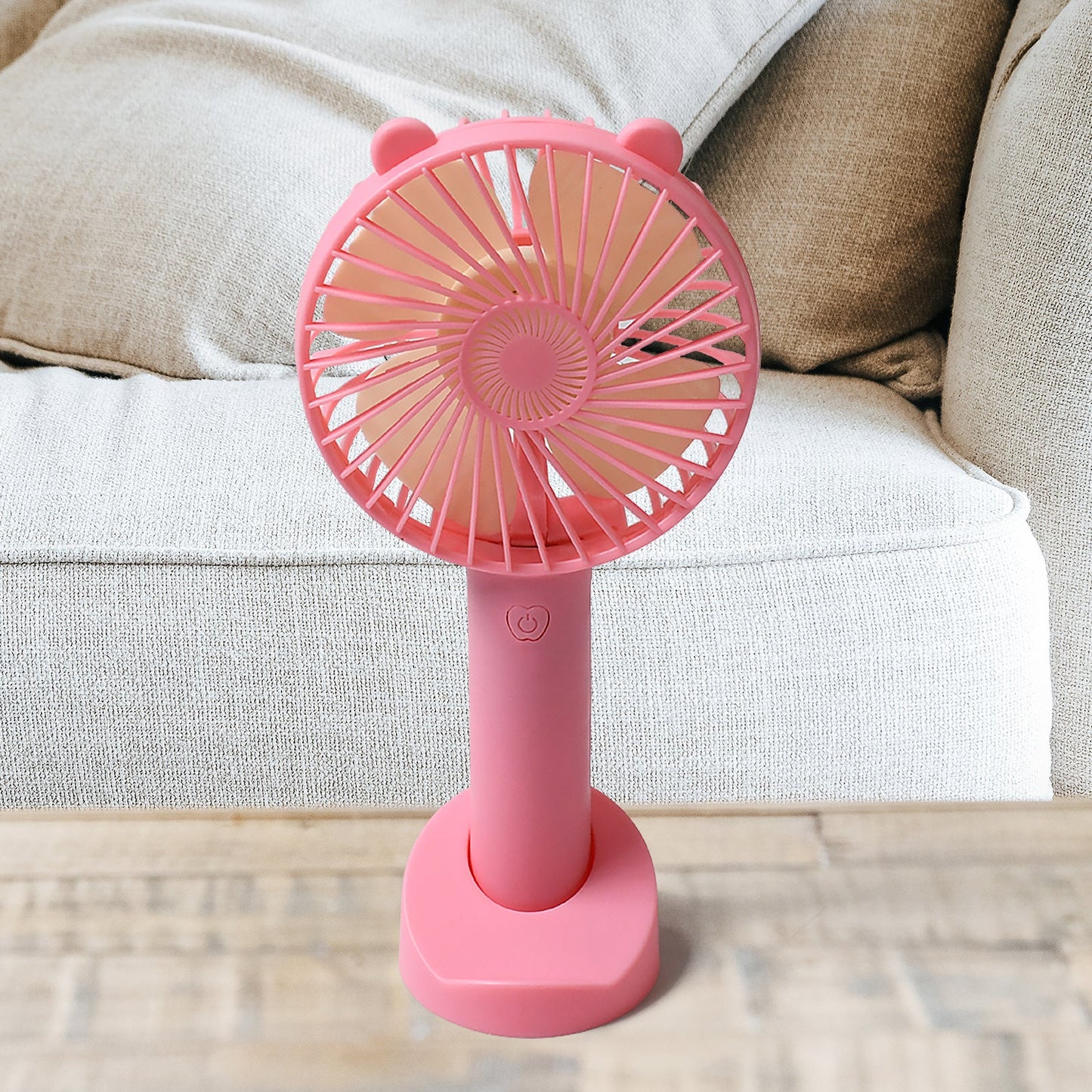 Portable Classic Hand Fan - 3-Speed Table Fan for Personal Desk, Suitable for Office, School, and Home Use (Battery Not Included) - Springkart 