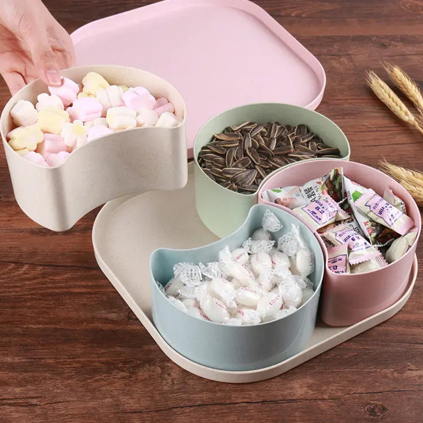 Large Compartment Box | Creative Divided Food Fruit Plate - Springkart 