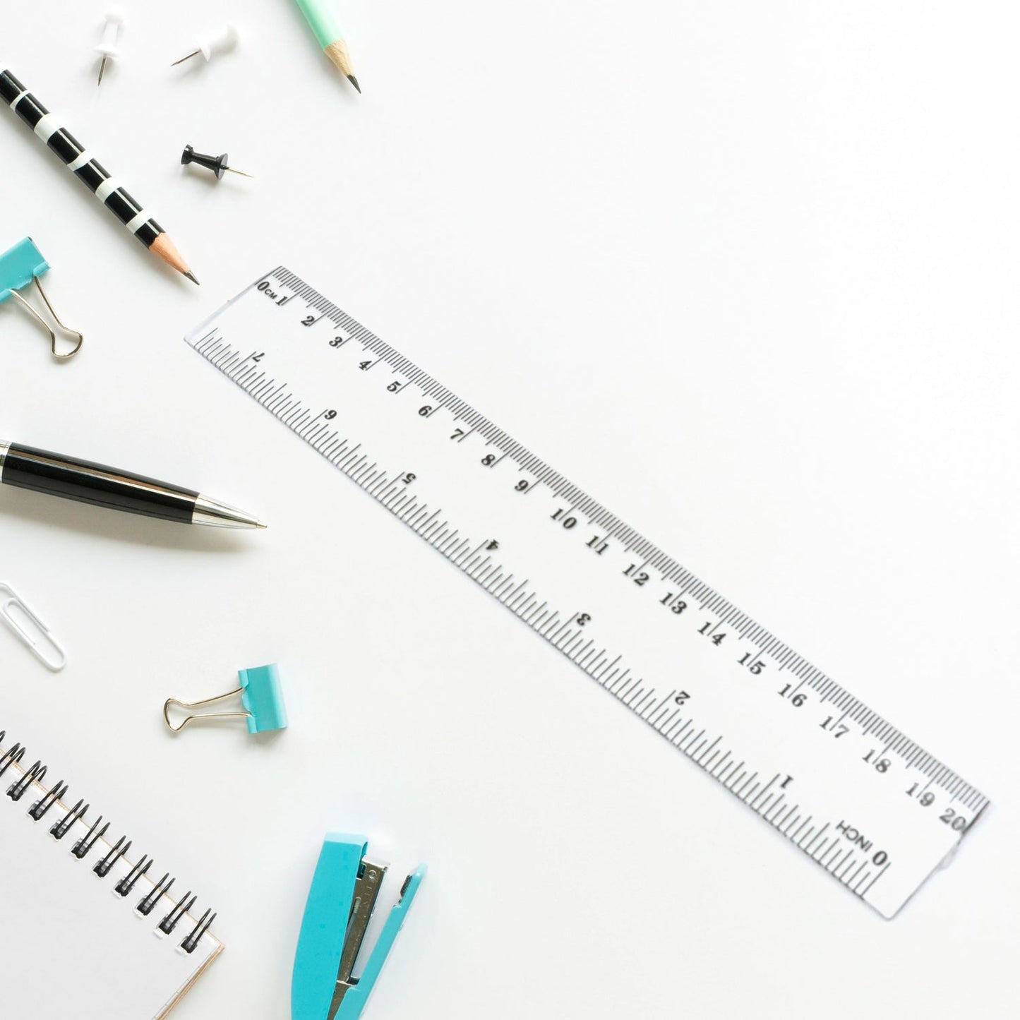 20Cm Ruler For Student Purposes While Studying And Learning In Schools And Homes Etc. (10 Pc)