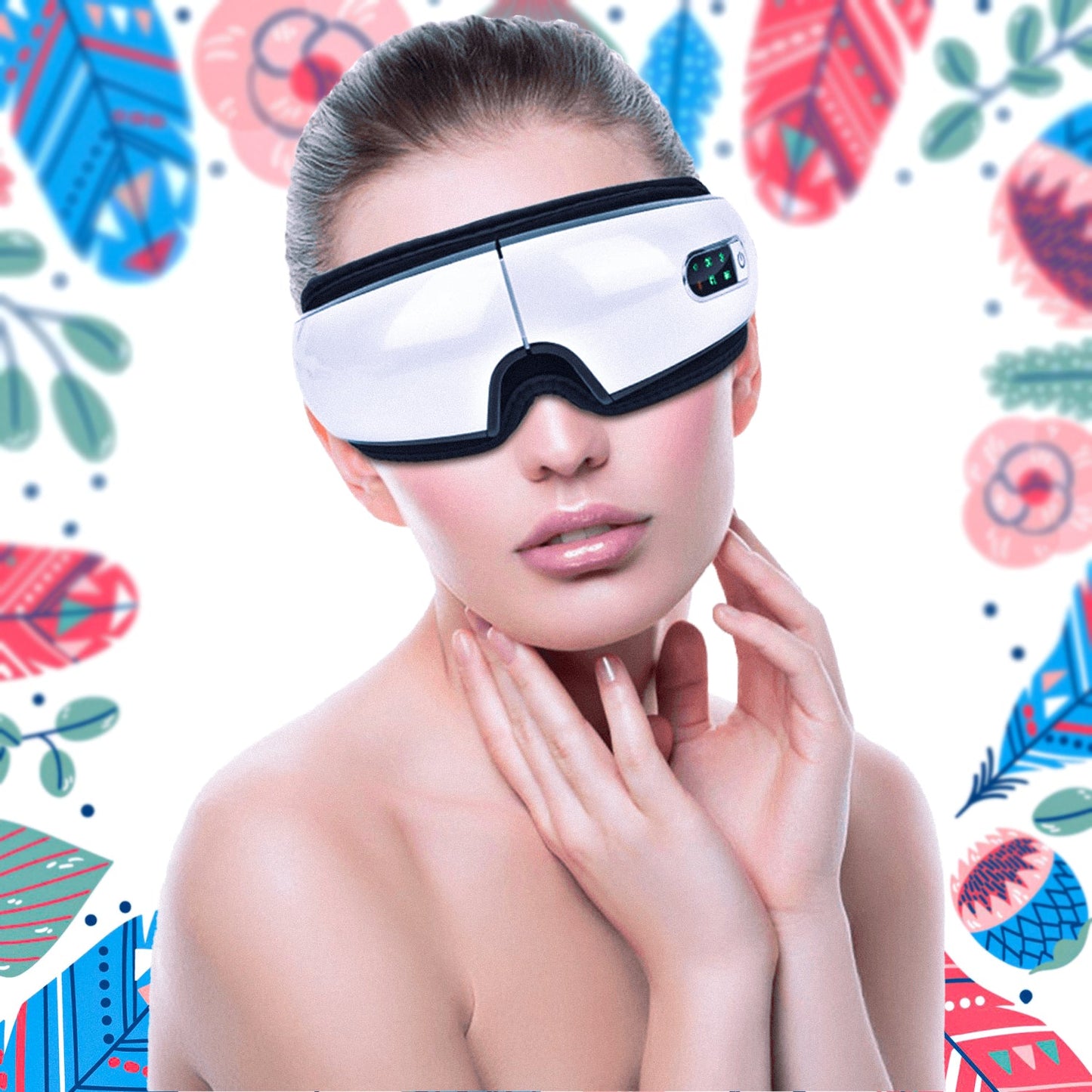 Electric Eye Massager with Adjustable Elastic Band (1 Pc) - Springkart 