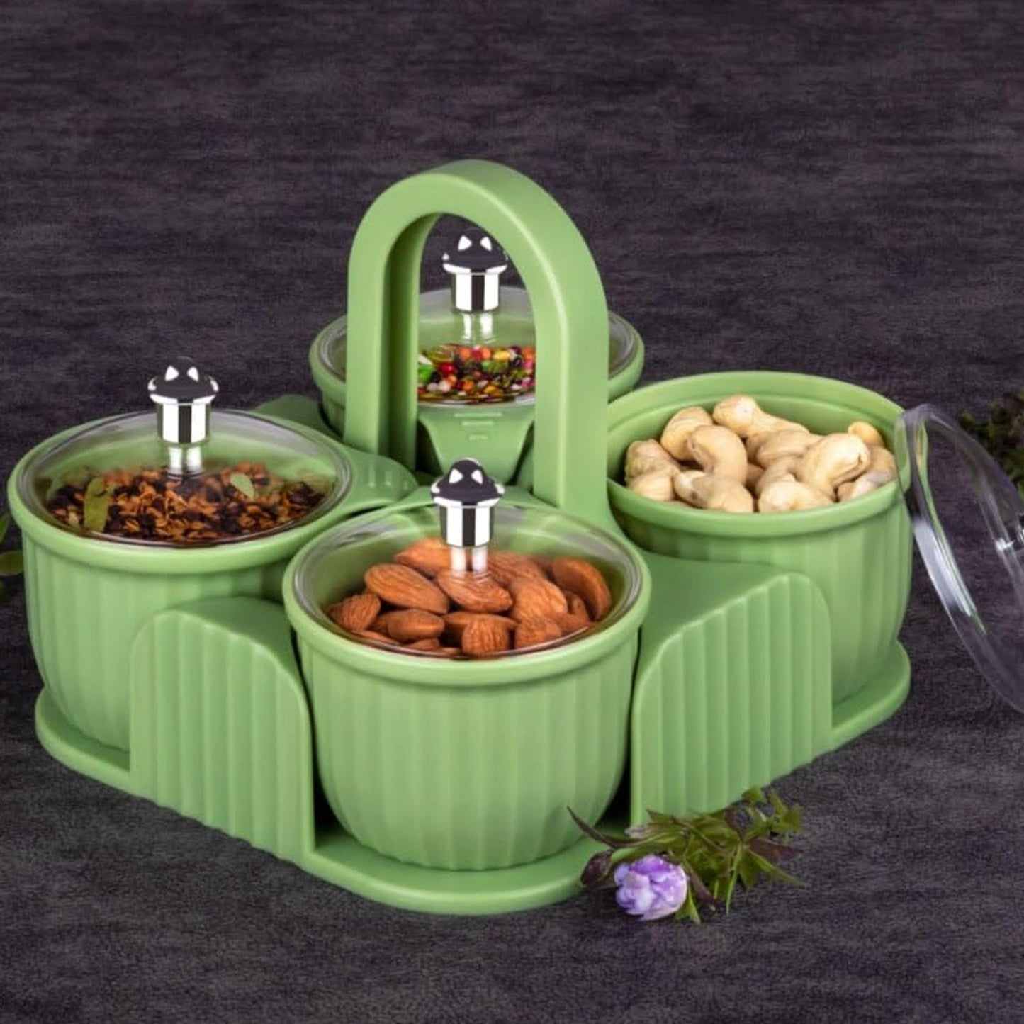 Multipurpose Plastic Storage Container Set: Kitchen Jars, Spices, Cookies - Springkart 