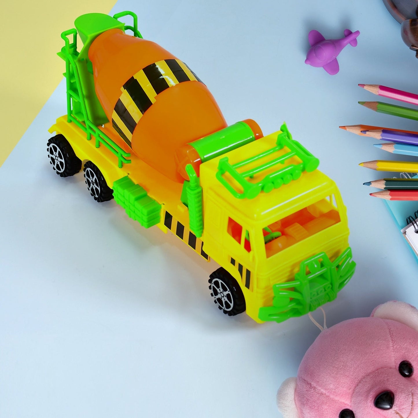 Cement Mixer Truck Pushback Toy For kids - Springkart 