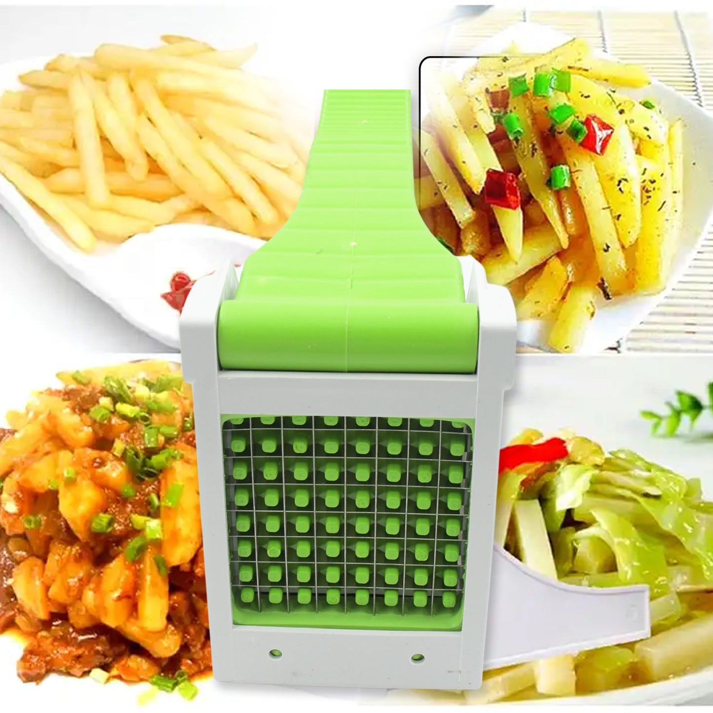 French Fries Maker Machine - Snacks Cutter, Vegetable Slicer/Chopper, Kitchen Gadget & Tool - Springkart 