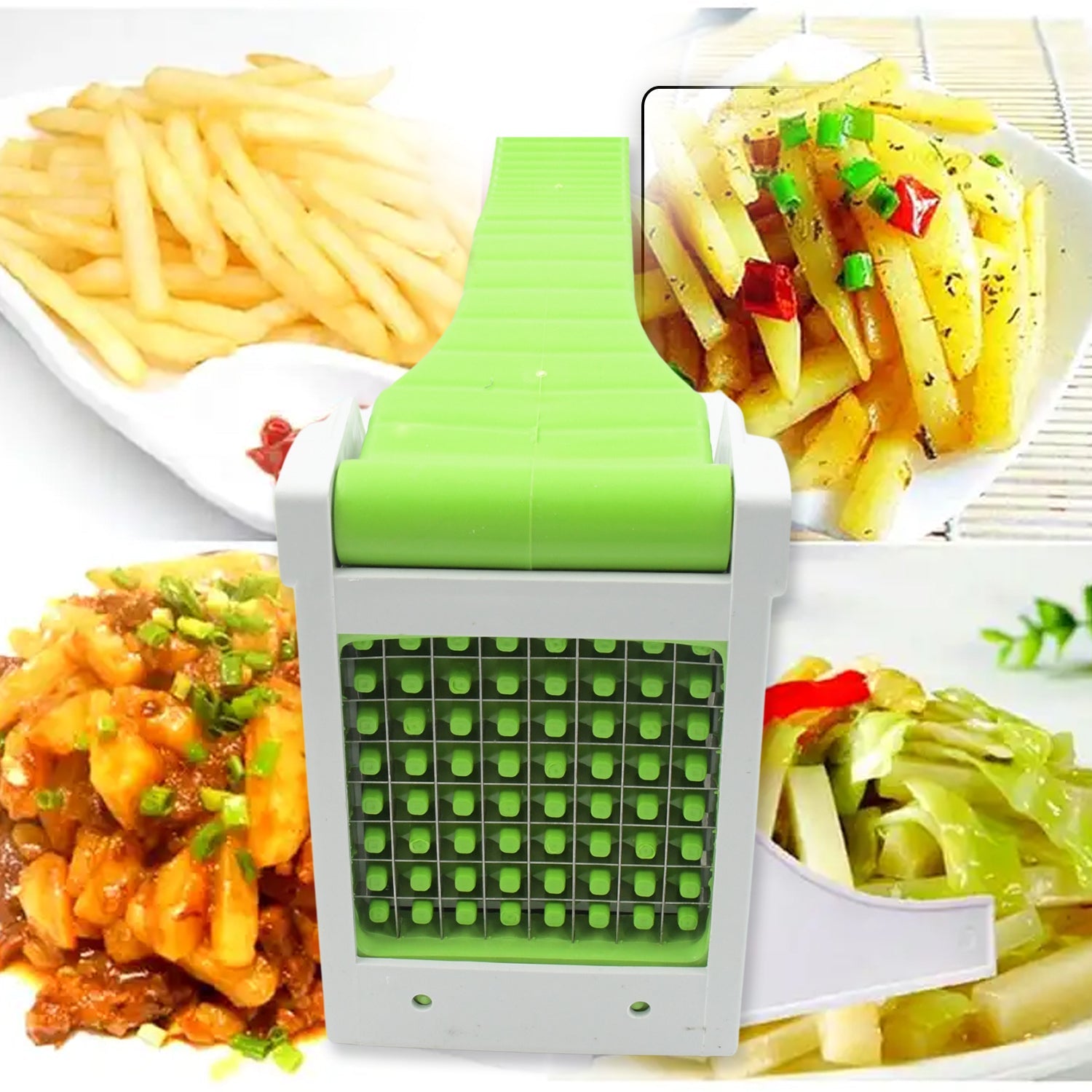 French Fries Maker Machine - Snacks Cutter, Vegetable Slicer/Chopper, Kitchen Gadget & Tool - Springkart 
