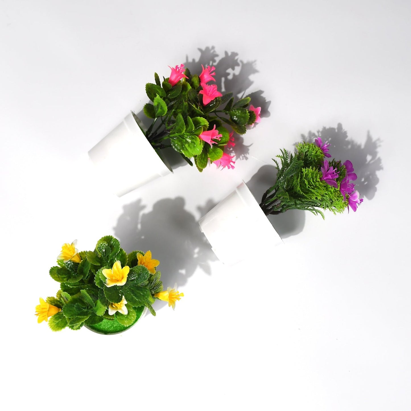 Flower Pot Artificial Decoration Plant | Natural Look & Plastic Material For Home , Hotels , Office & Multiuse Pot - Springkart 