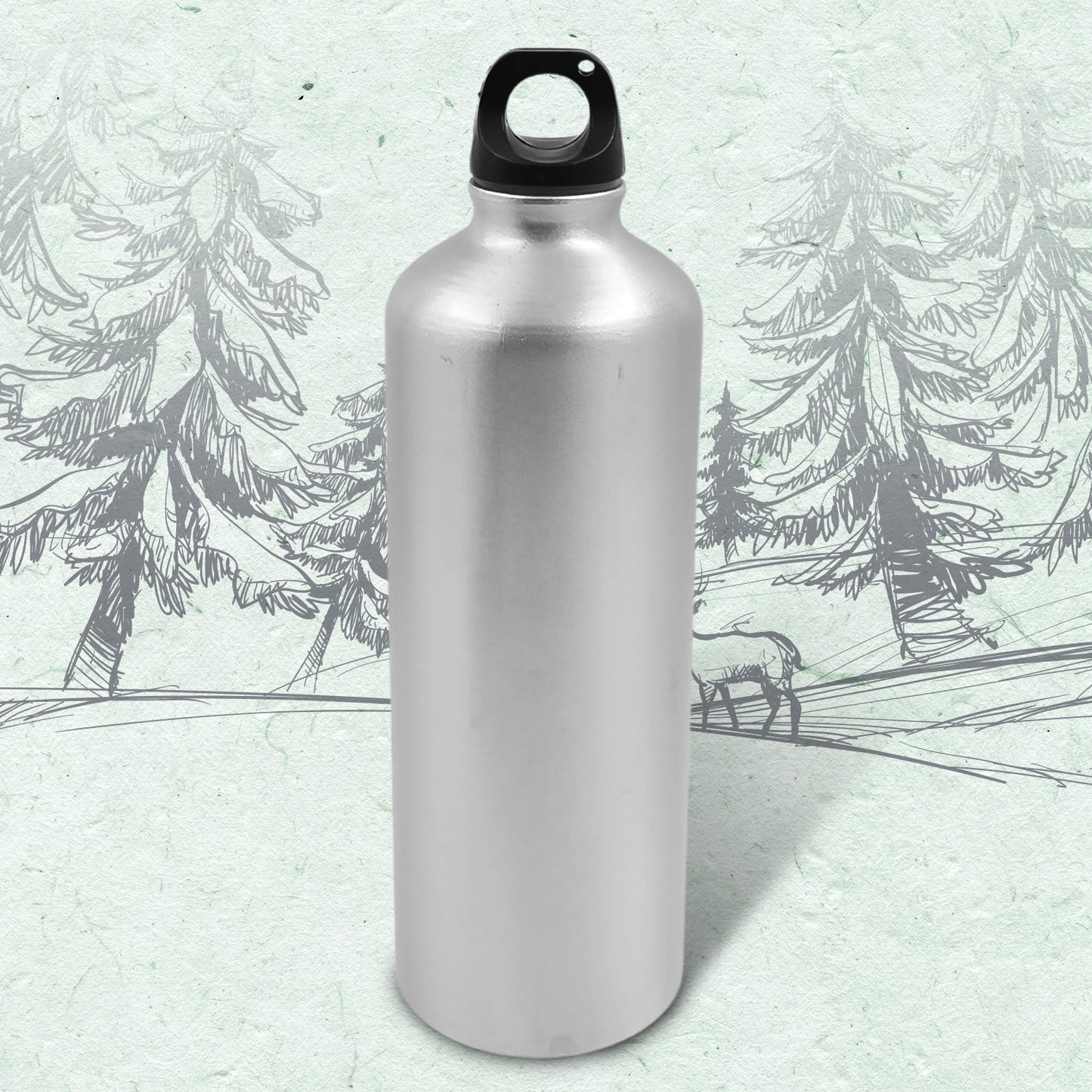 Aluminum Durable Sports Water Bottle (1 Pc / Mix Size & Color) - Springkart 