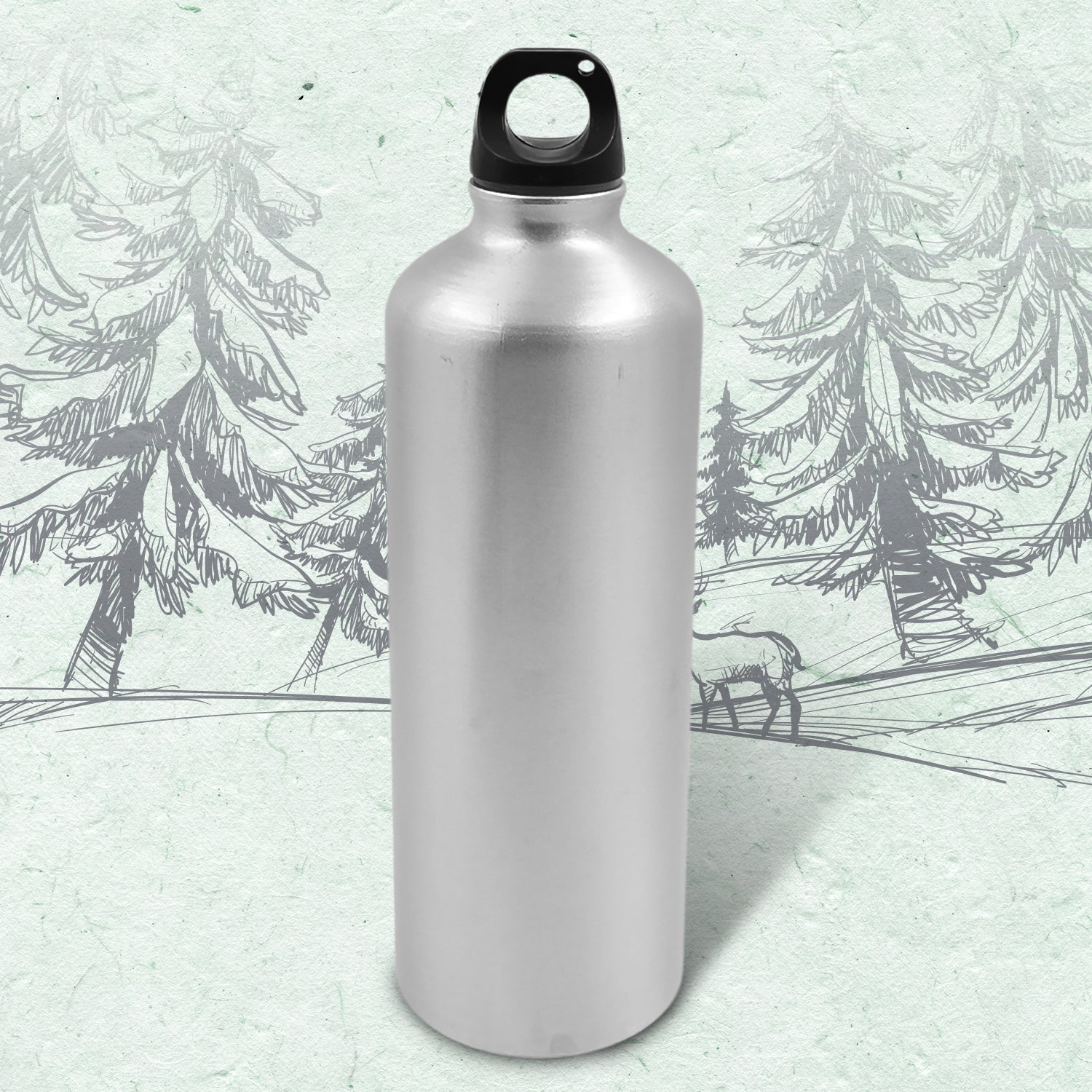 Aluminum Durable Sports Water Bottle (1 Pc / Mix Size & Color) - Springkart 