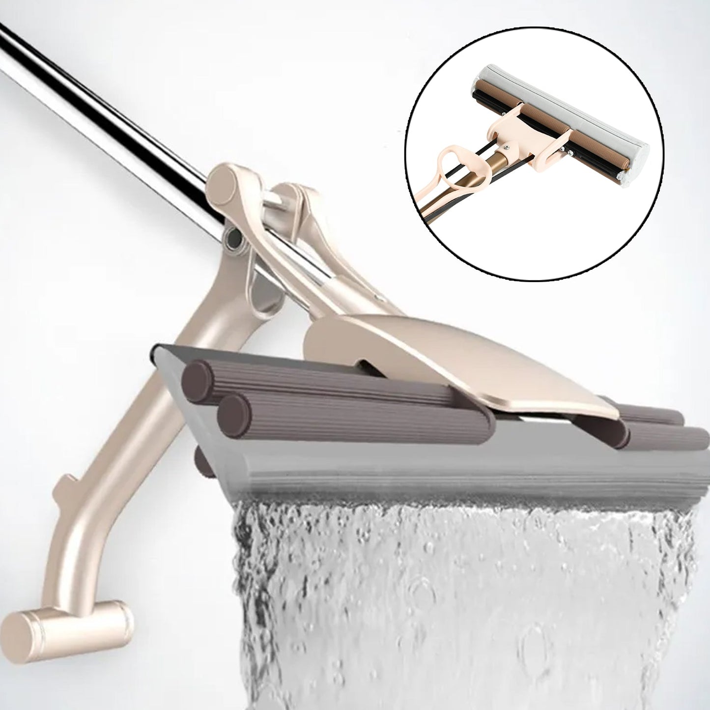 Sponge Mop Super absorbent Sponge-head-self-cleaning miracle-mop - Springkart 