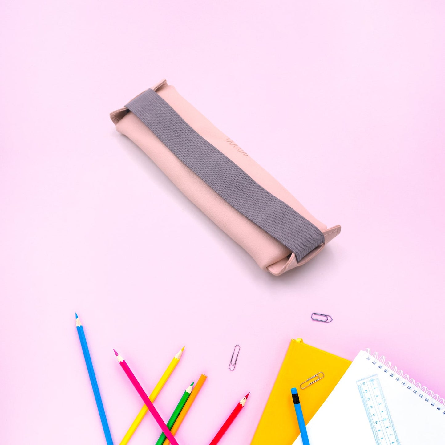 Leather Pencil Case high-quality leather pencil pouch ideal of School (1Pc) - Springkart 