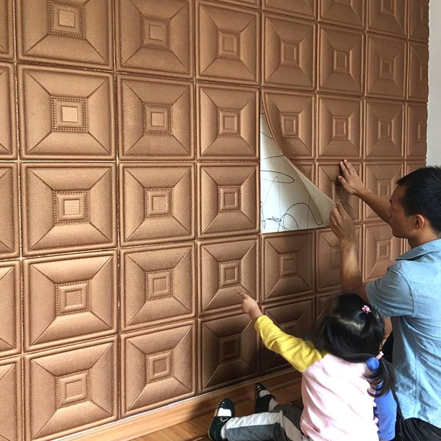 3D PE Foam Wall Stickers - Self-Adhesive DIY Wallpaper for Home, Office, and All Wall Types - Springkart 