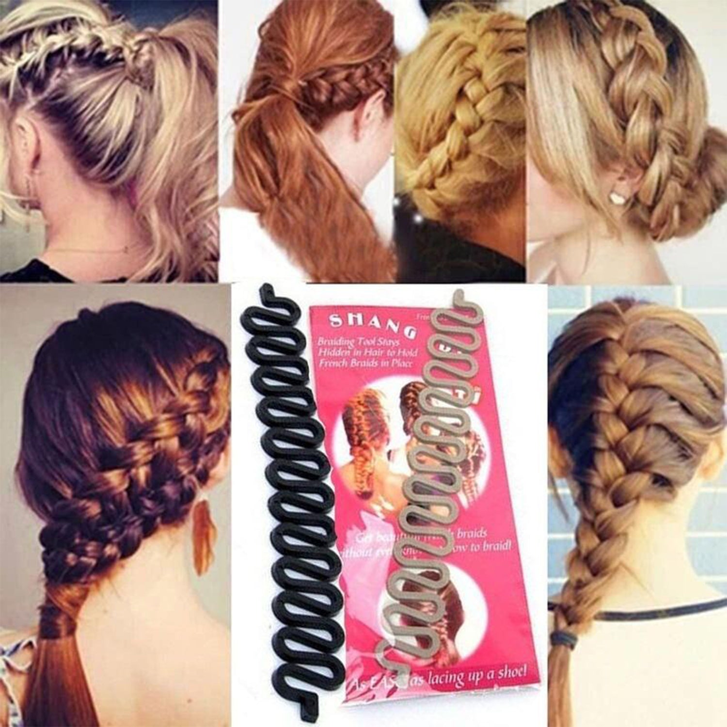 Fishbone Bun Maker widely used by women’s for making their hair looks like a fish tail and all and it used in many kinds of places like household, parlours etc. - Springkart 