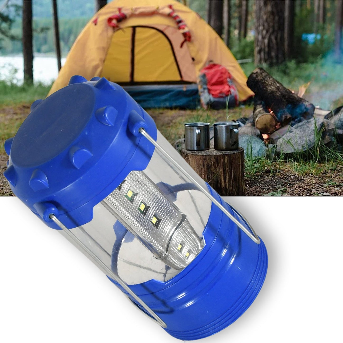 Camping Lanterns, White Light Safe Durable Tent Light Portable and Lightweight for Hiking Night Fishing for Camping, Waterproof Battery, Battery operated Light (Battery Not Included) - Springkart 