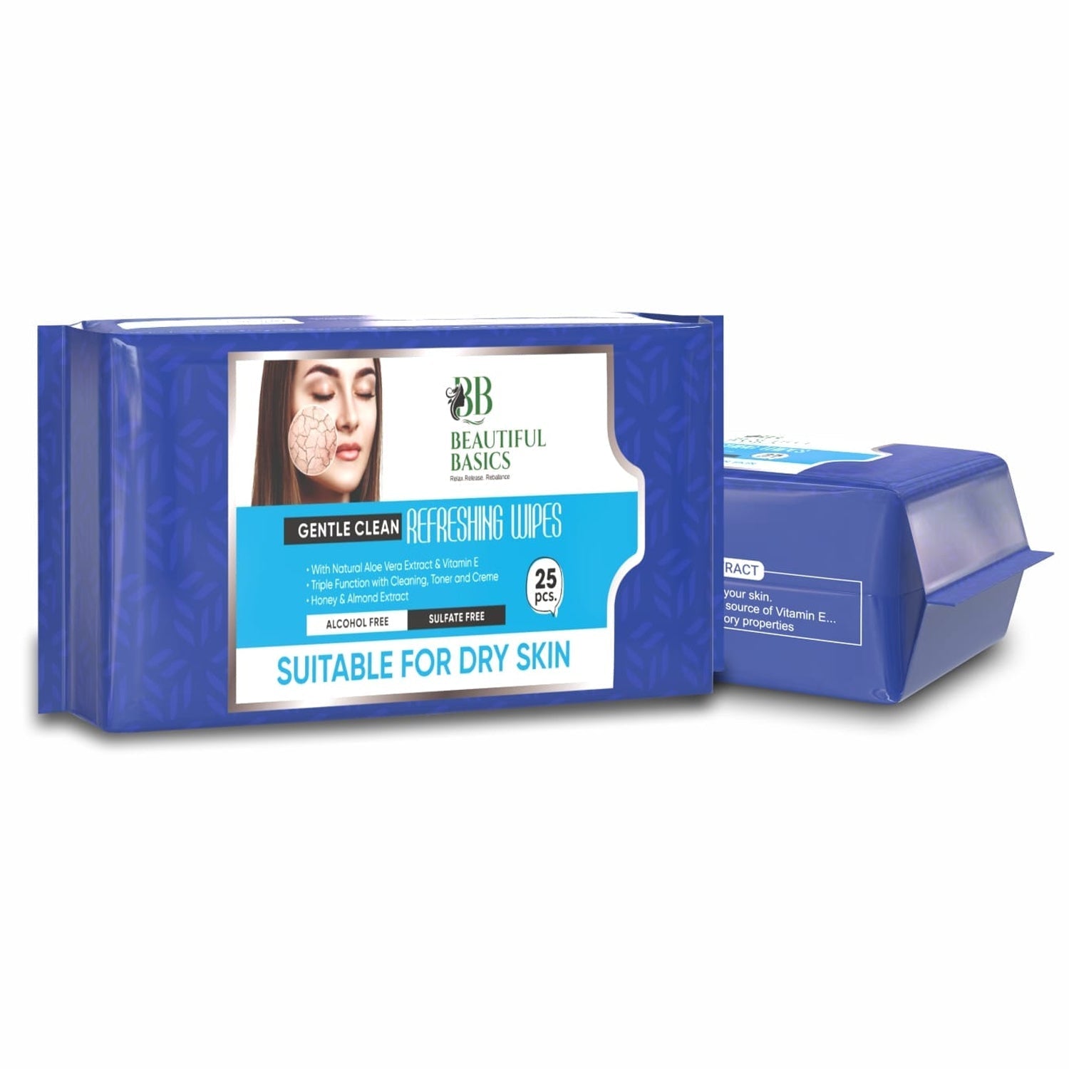 Refreshing Wet Wipes for Face | Facial Cleansing | Refreshing & Skin Hydration| Soothing for skin | pH Balance & Alcohol Free | Nourishing with Fruit extract | 25 Wipes - Springkart 