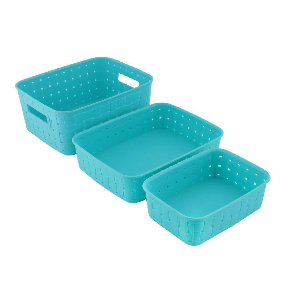 Multipurpose Smart Shelf Basket Storage Basket (Set 3 Pc) - Springkart 